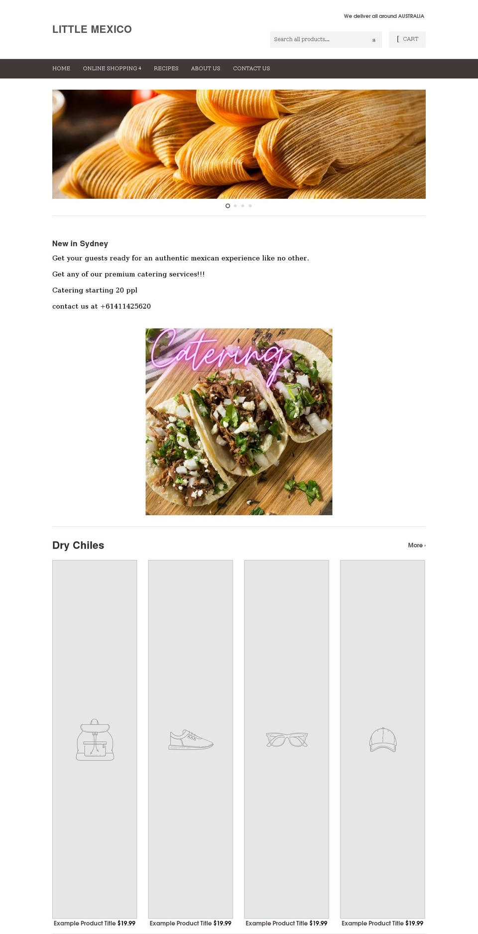 littlemexico.com.au shopify website screenshot