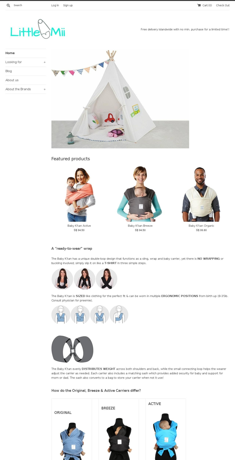 littlemii.com shopify website screenshot
