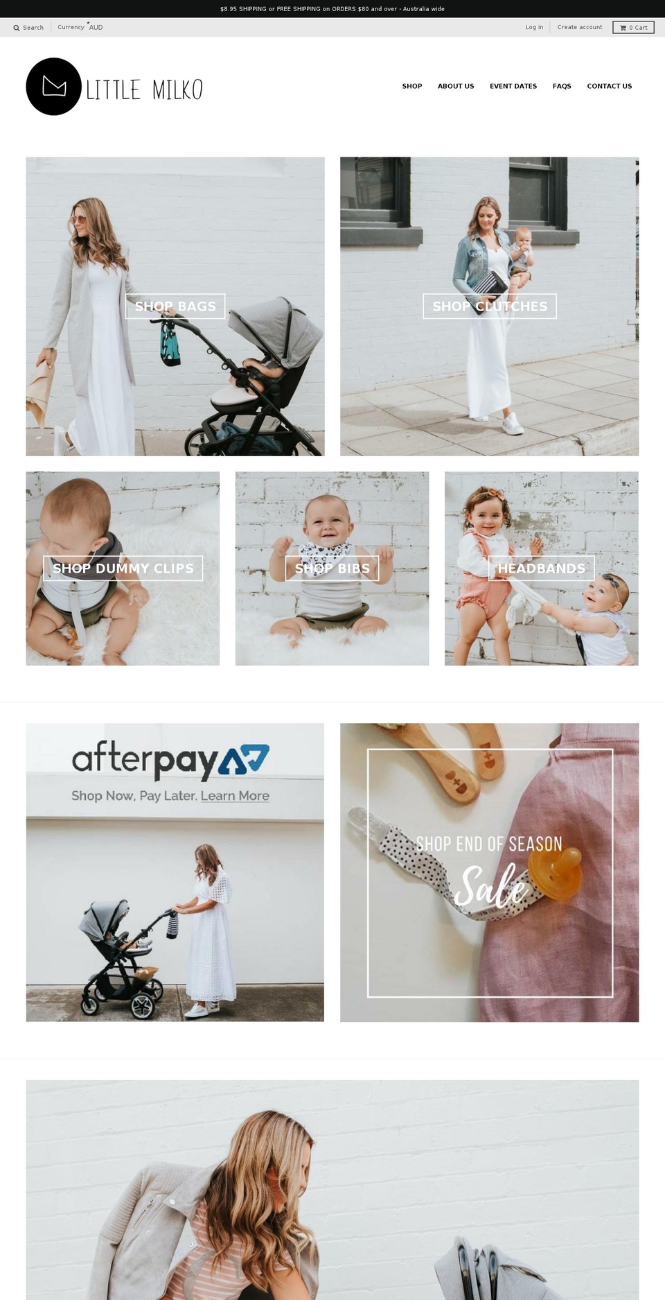 littlemilko.com — Shopify storefront screenshot