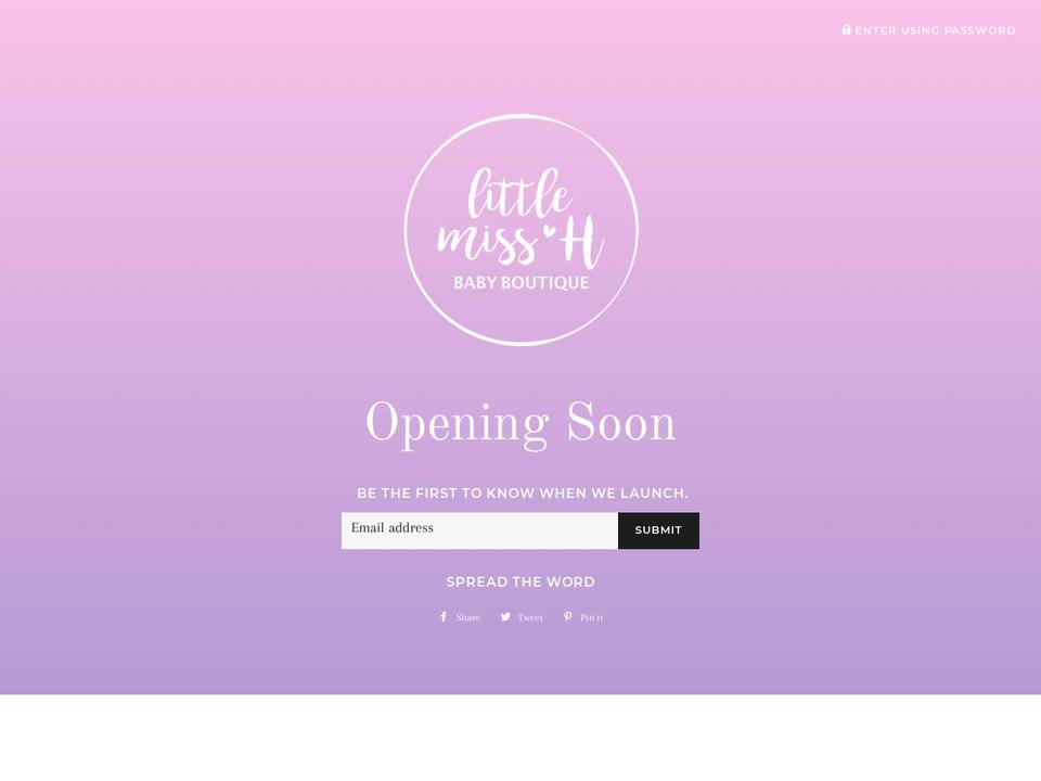littlemissh.com — Shopify storefront screenshot
