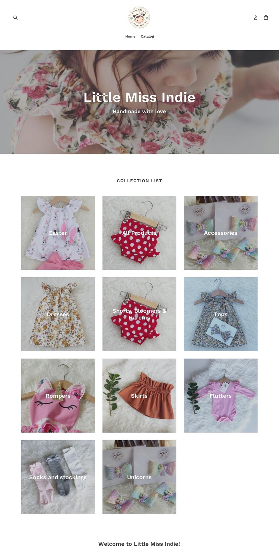 littlemissindie.com — Shopify storefront screenshot