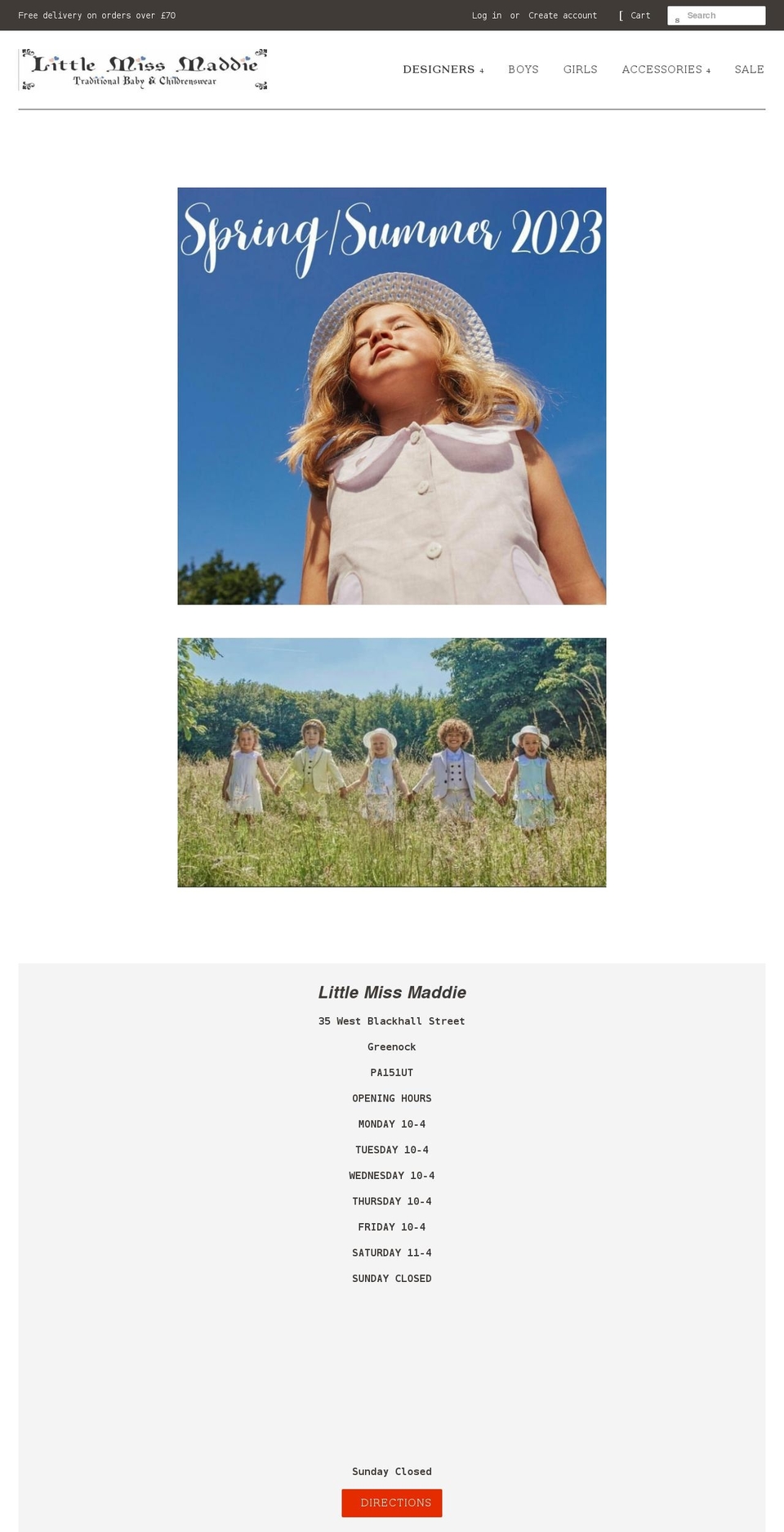 littlemissmaddie.com shopify website screenshot