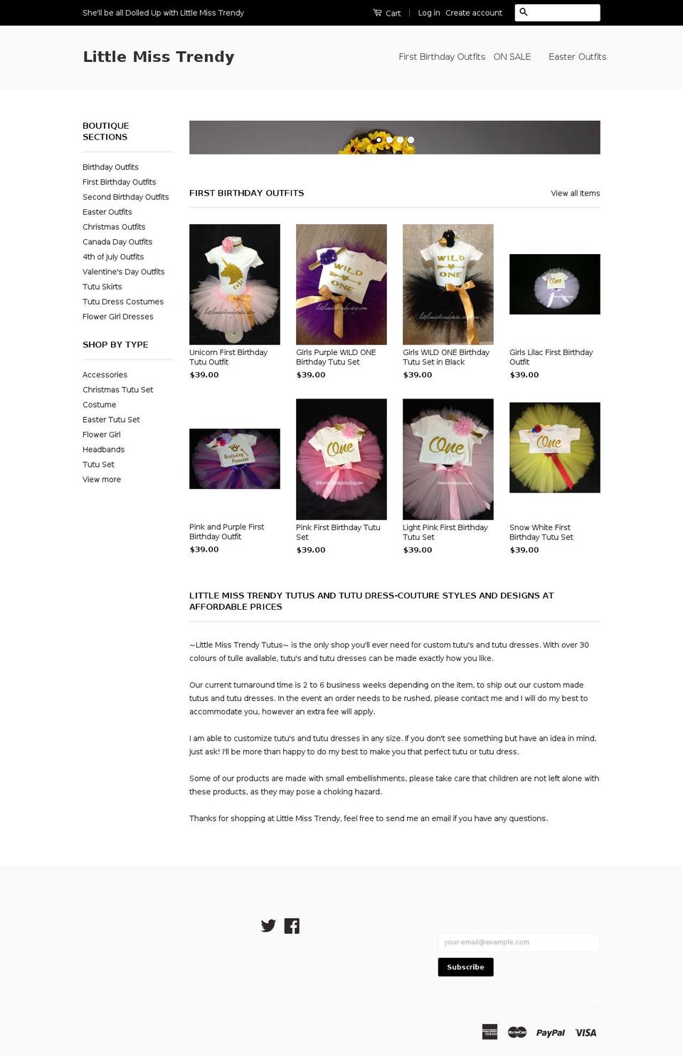 littlemisstrendy.com — Shopify storefront screenshot