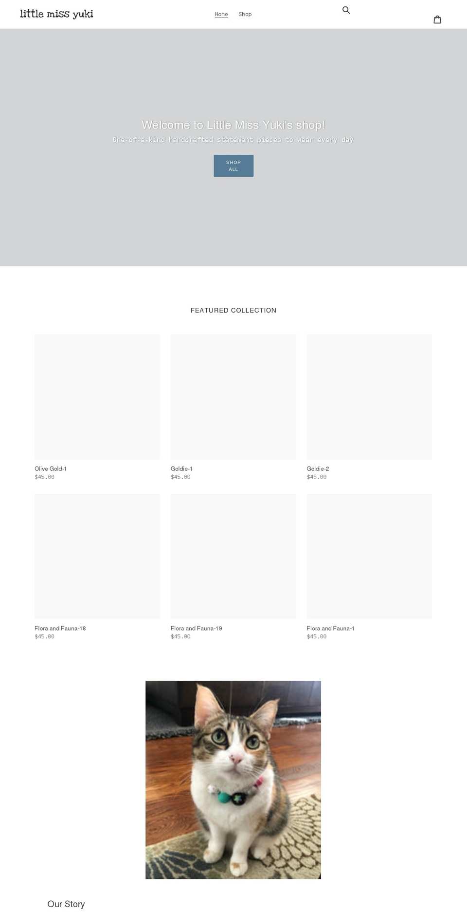 littlemissyuki.com shopify website screenshot