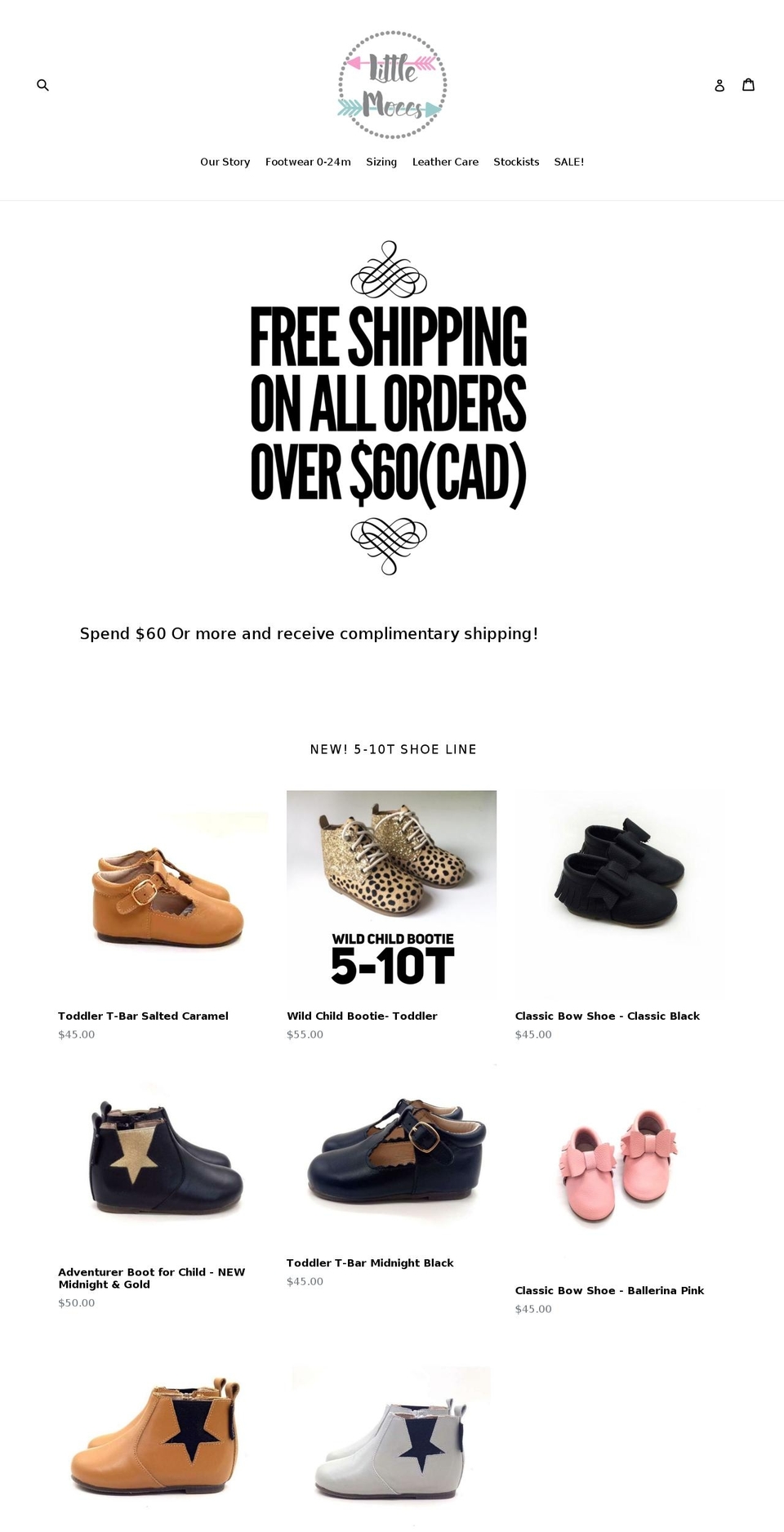 littlemoccs.com shopify website screenshot