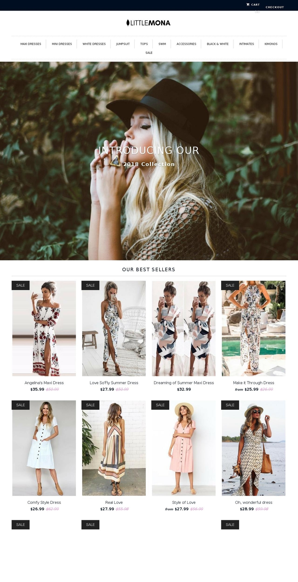 littlemona.com — Shopify storefront screenshot