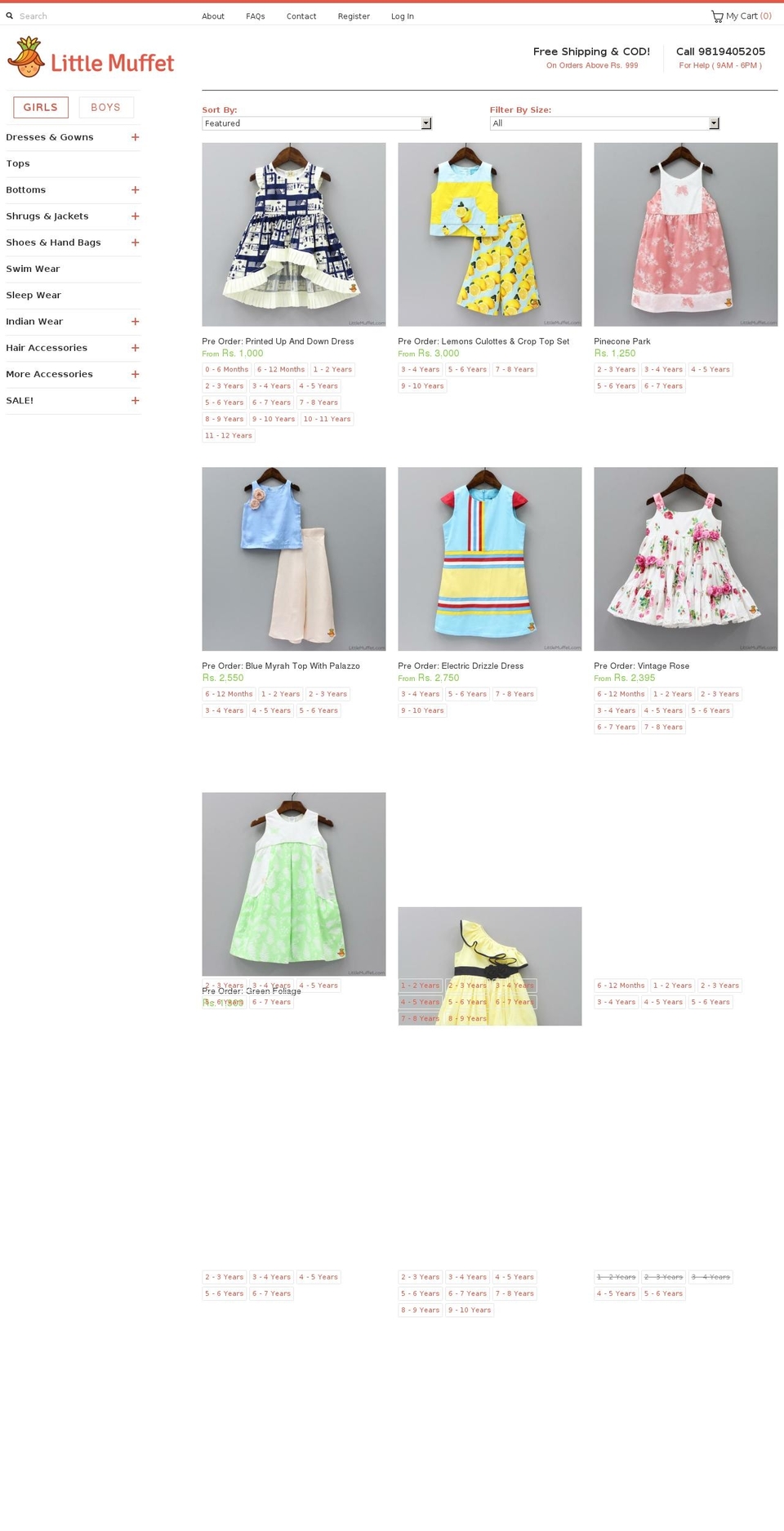 littlemuffet.com shopify website screenshot