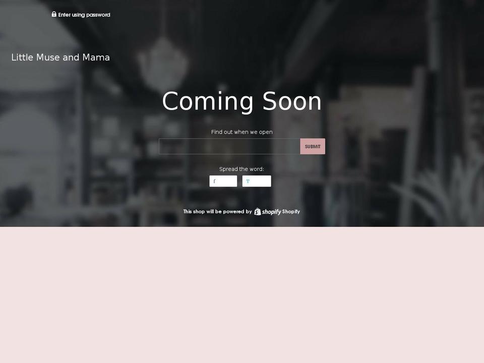 littlemuseandmama.com.au shopify website screenshot