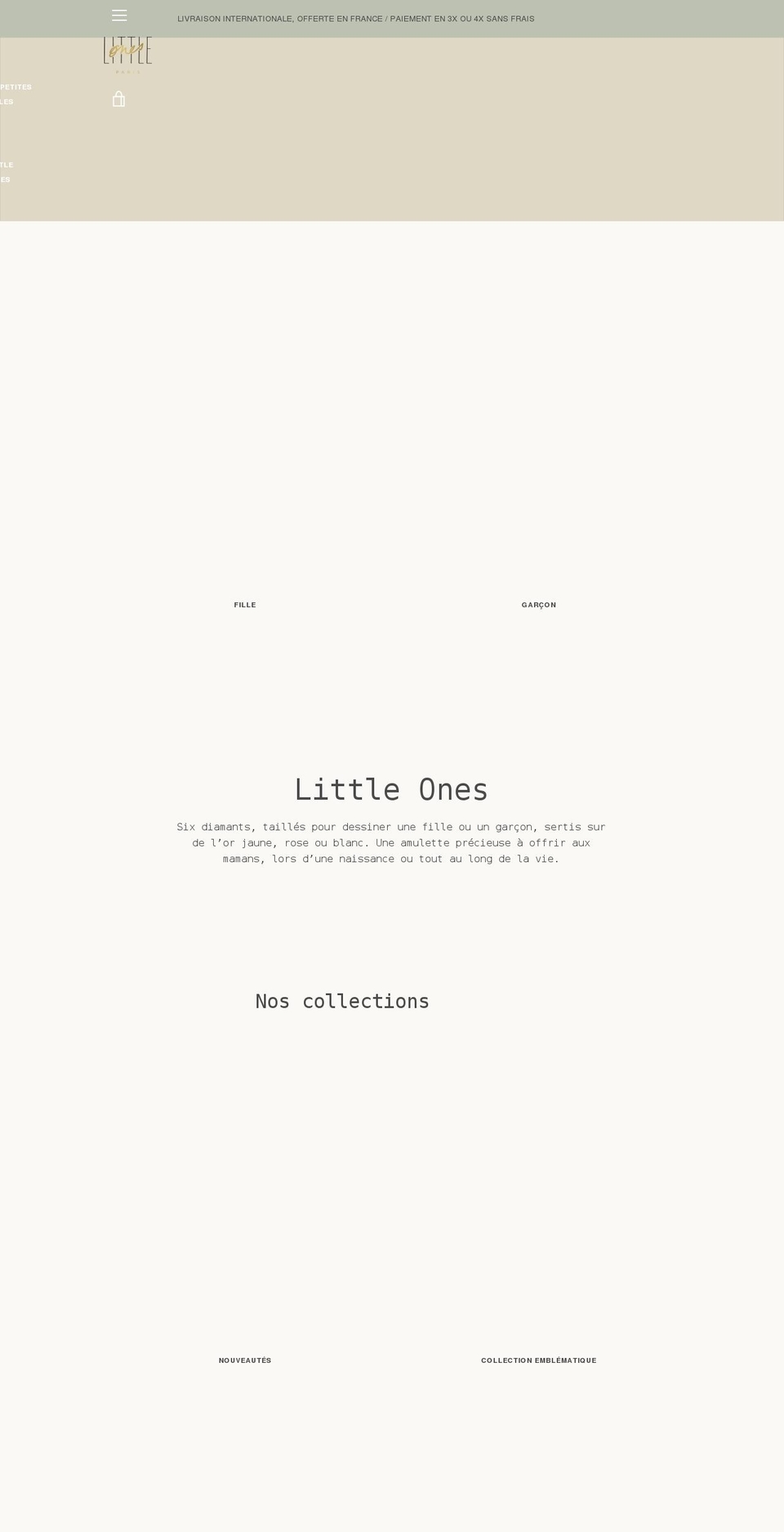 littleones.paris shopify website screenshot