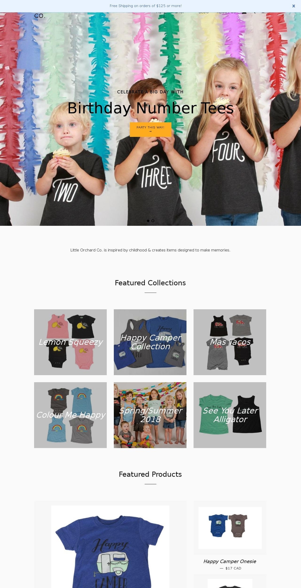 littleorchardco.com shopify website screenshot