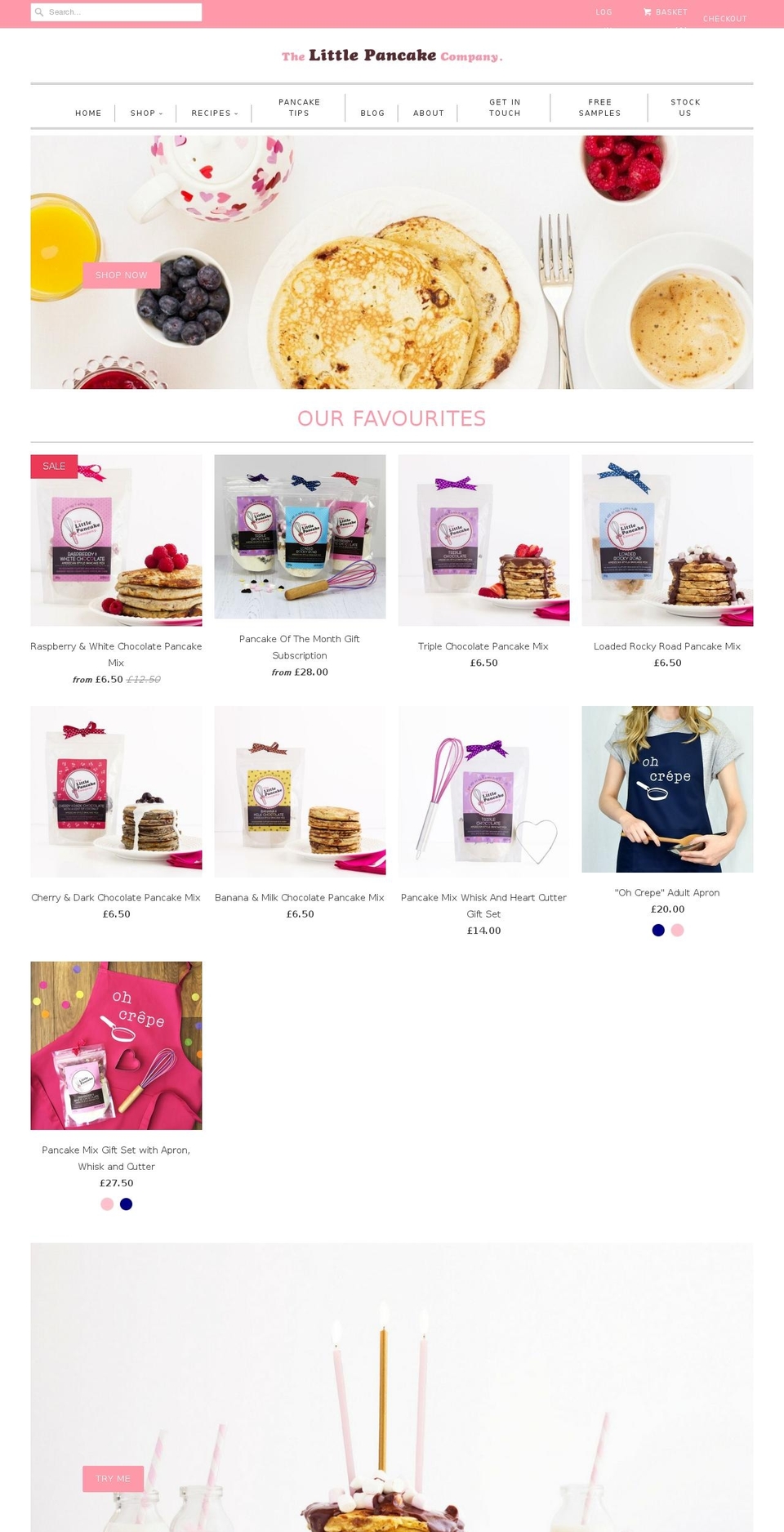 littlepancakeco.com — Shopify storefront screenshot