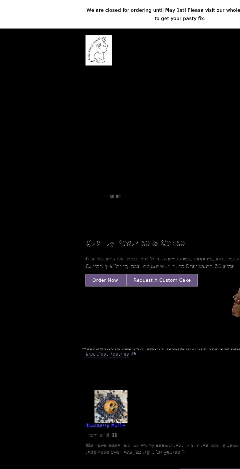 littlepeanutpastries.com shopify website screenshot