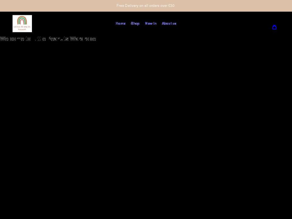 littlepeanutswardrobe.com shopify website screenshot