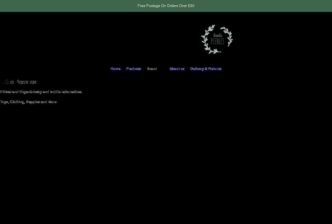 littlepeebles.co.uk shopify website screenshot