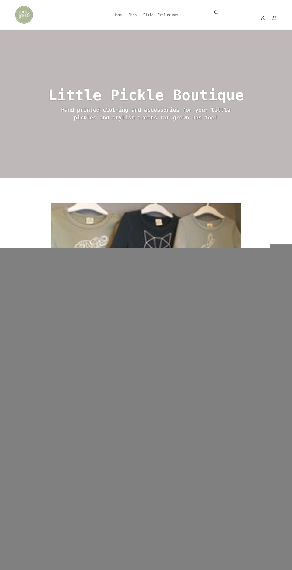 littlepickleboutique.co.uk shopify website screenshot