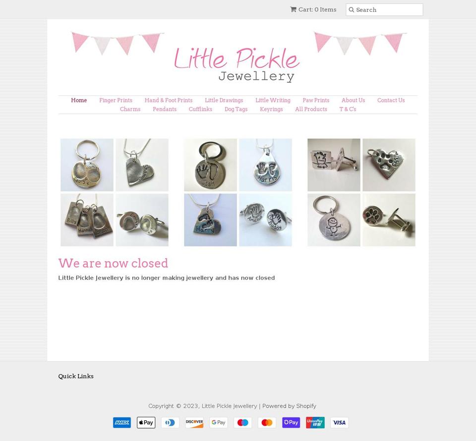 littlepicklejewellery.co.uk shopify website screenshot