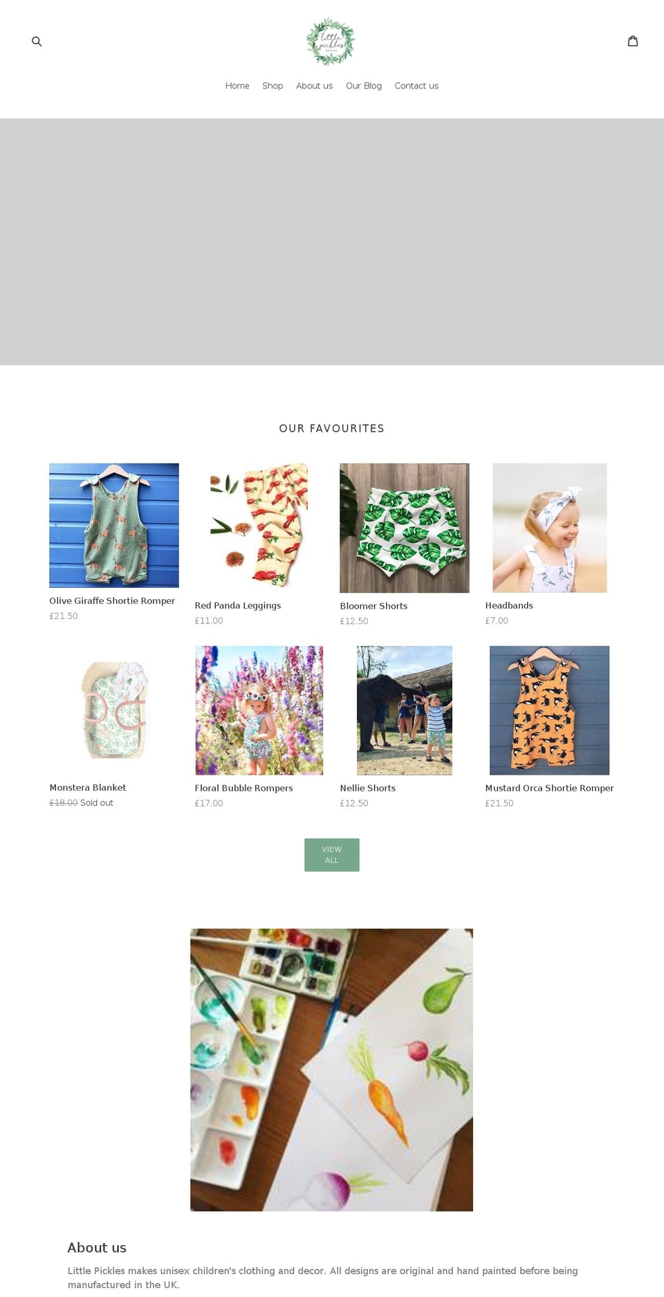 littlepicklesdesign.com shopify website screenshot