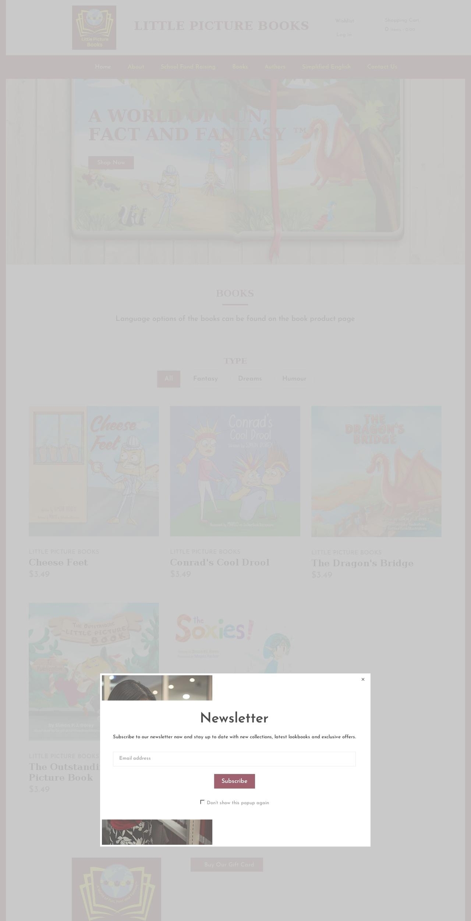 Bookly Shopify theme site example littlepicturebooks.com