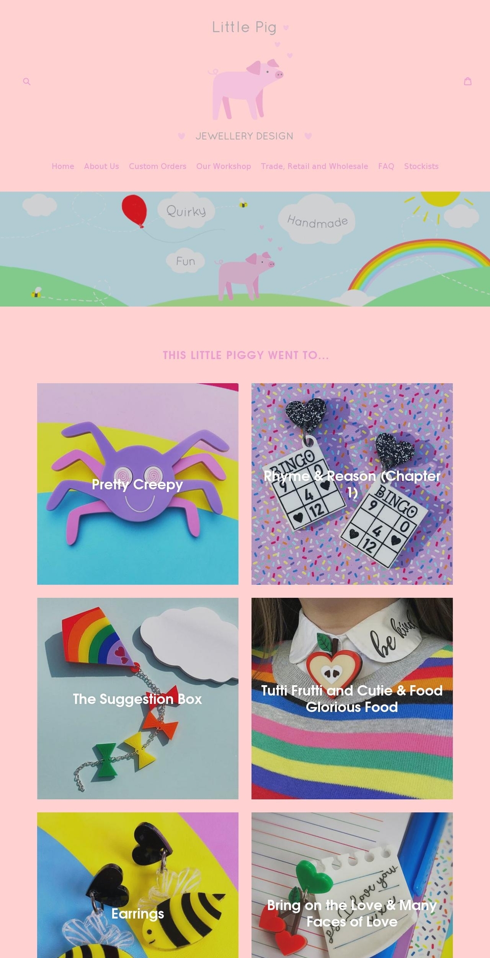 littlepigjewellerydesign.com — Shopify storefront screenshot