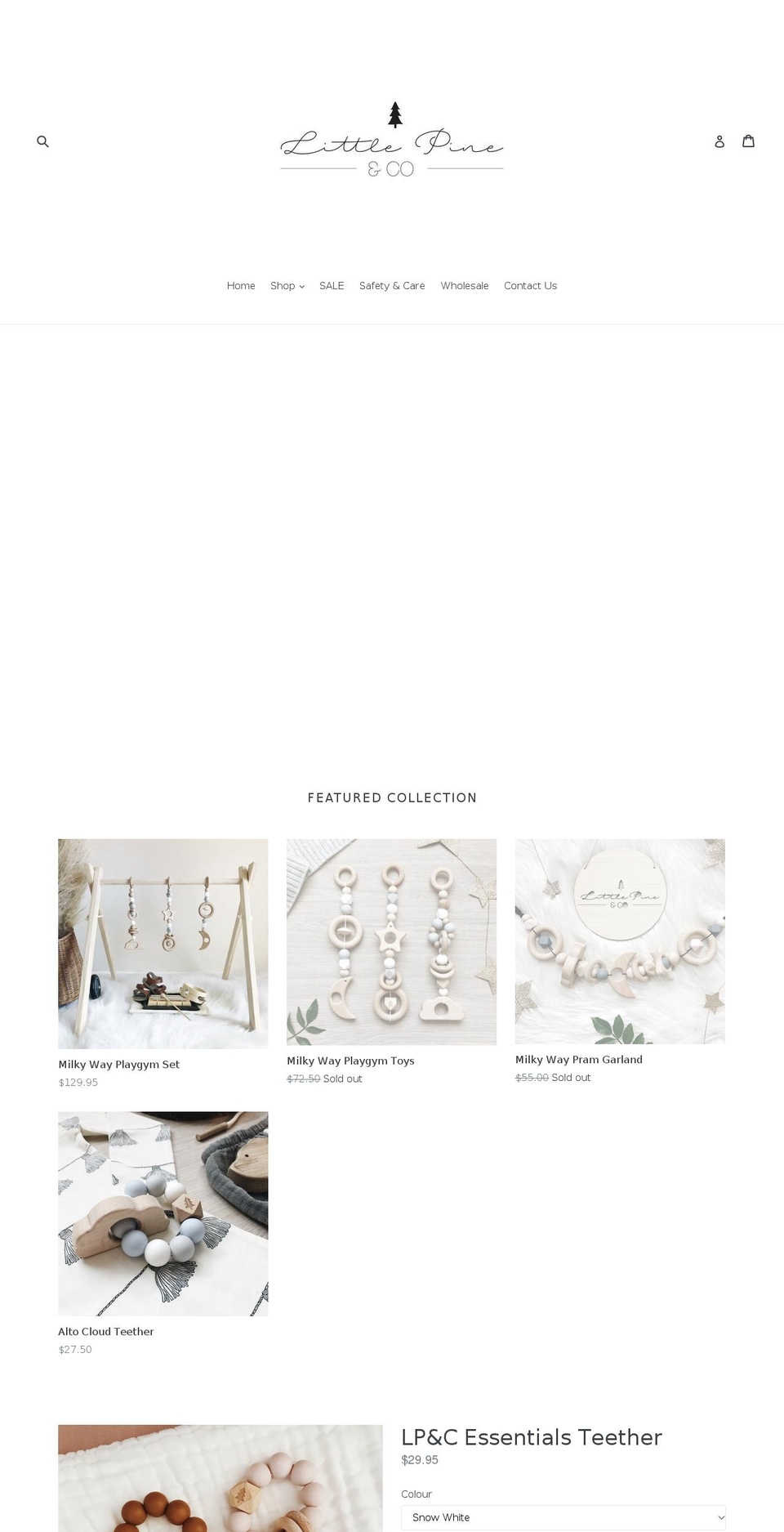 littlepineandco.com shopify website screenshot