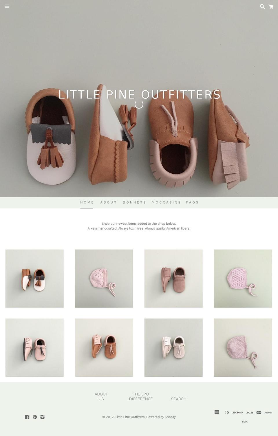 littlepineoutfitters.com shopify website screenshot