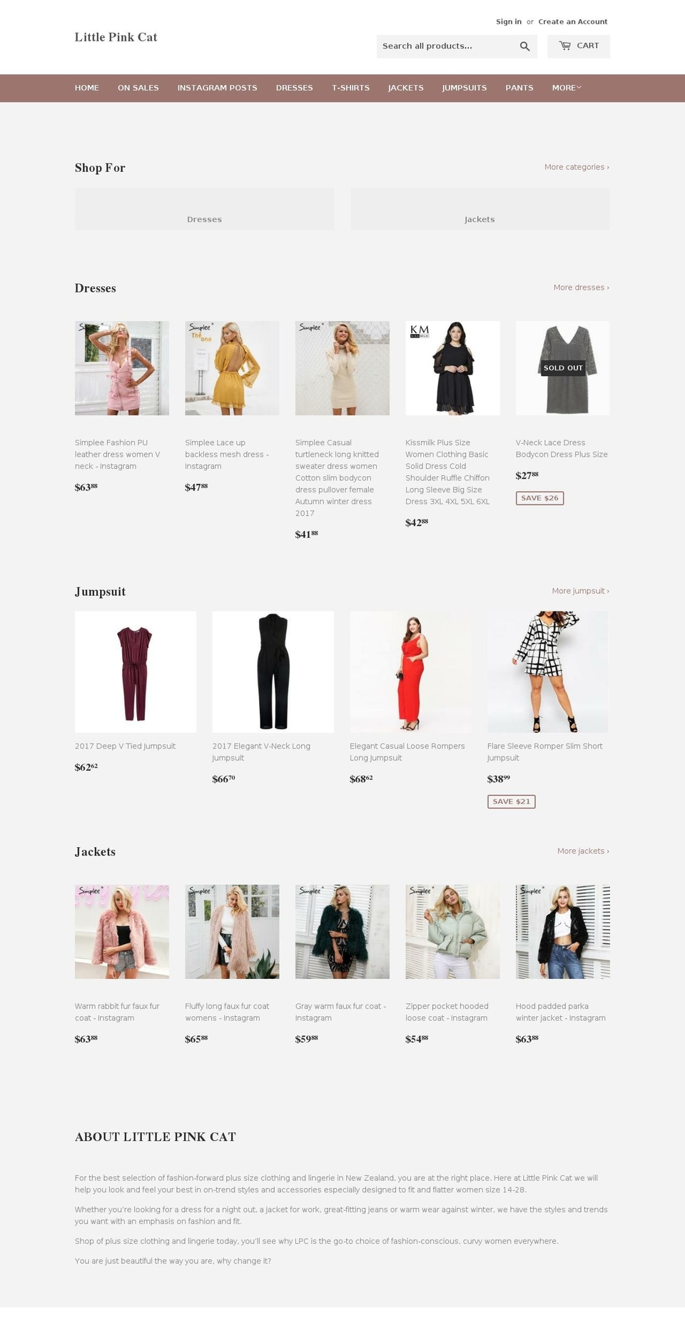 littlepinkcat.com — Shopify storefront screenshot