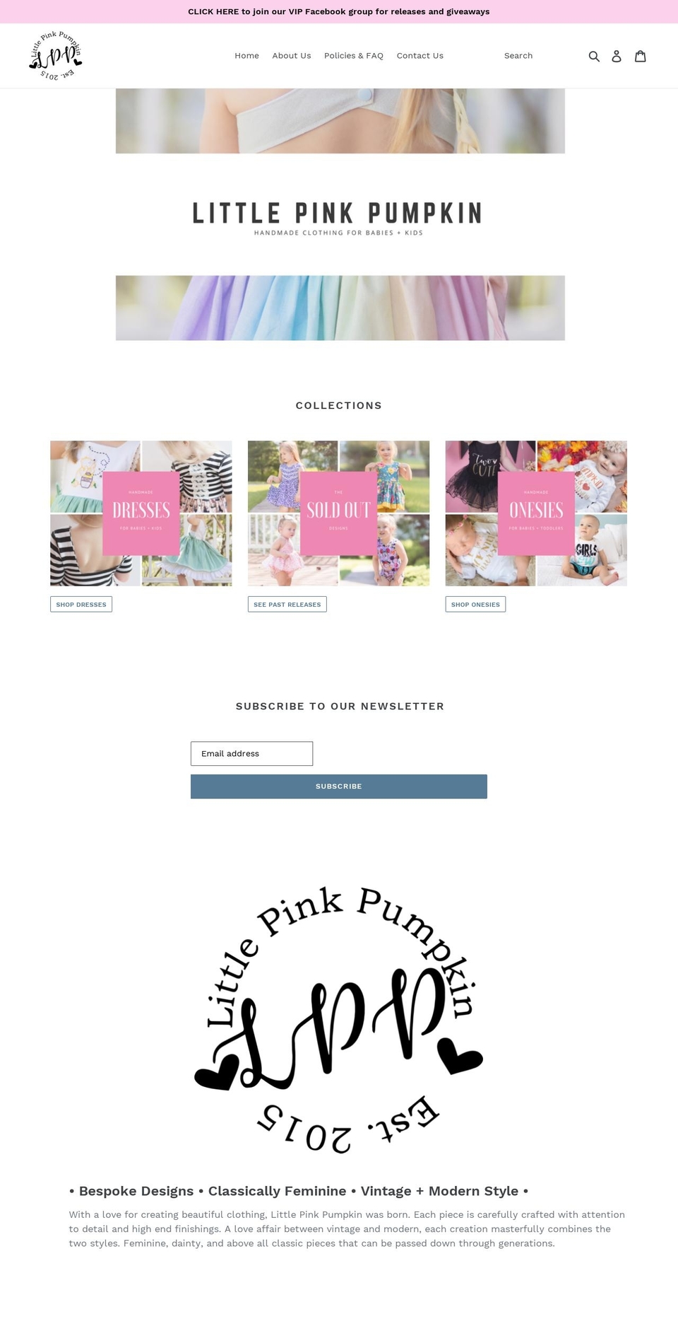 littlepinkpumpkin.com — Shopify storefront screenshot