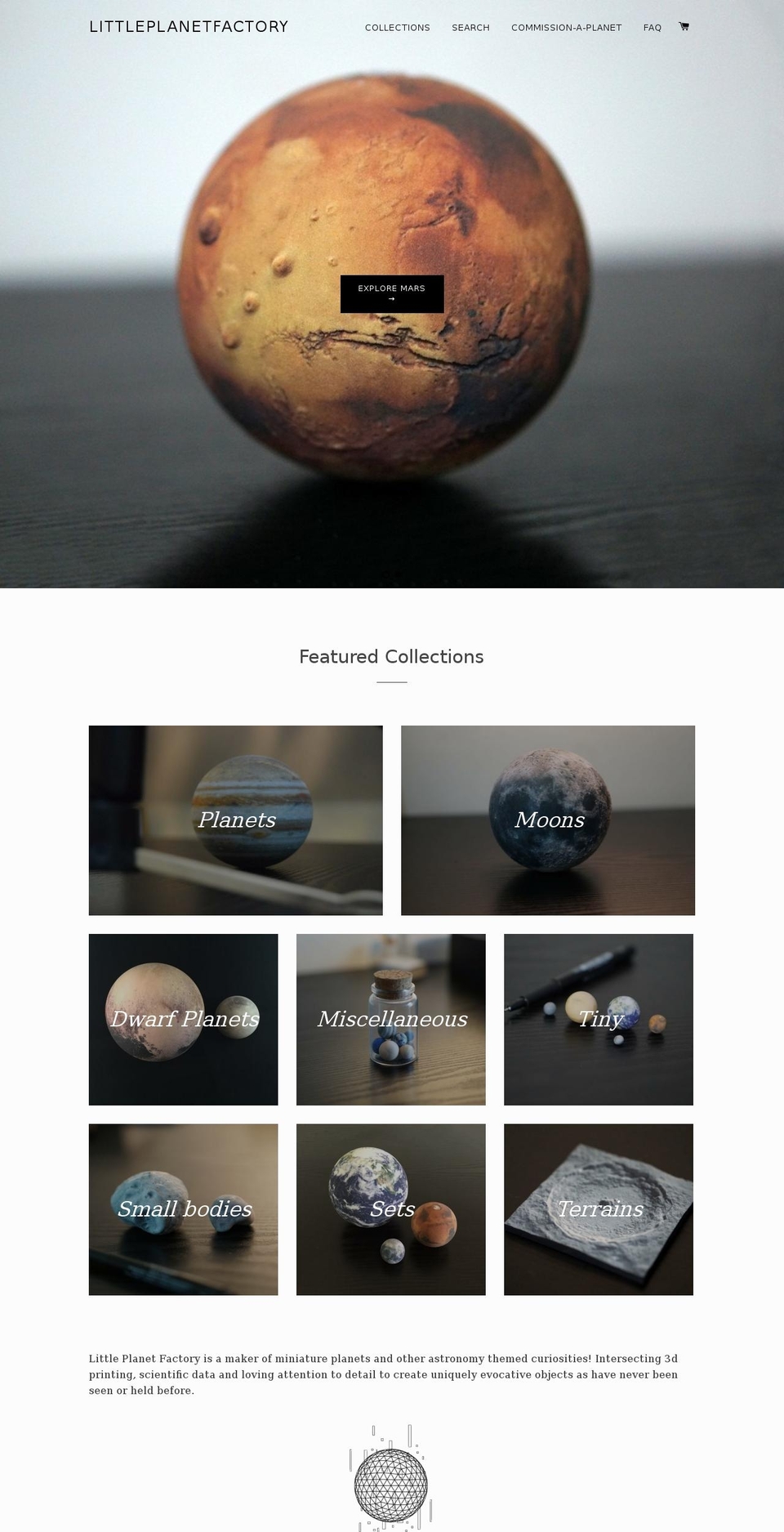 littleplanetfactory.com shopify website screenshot