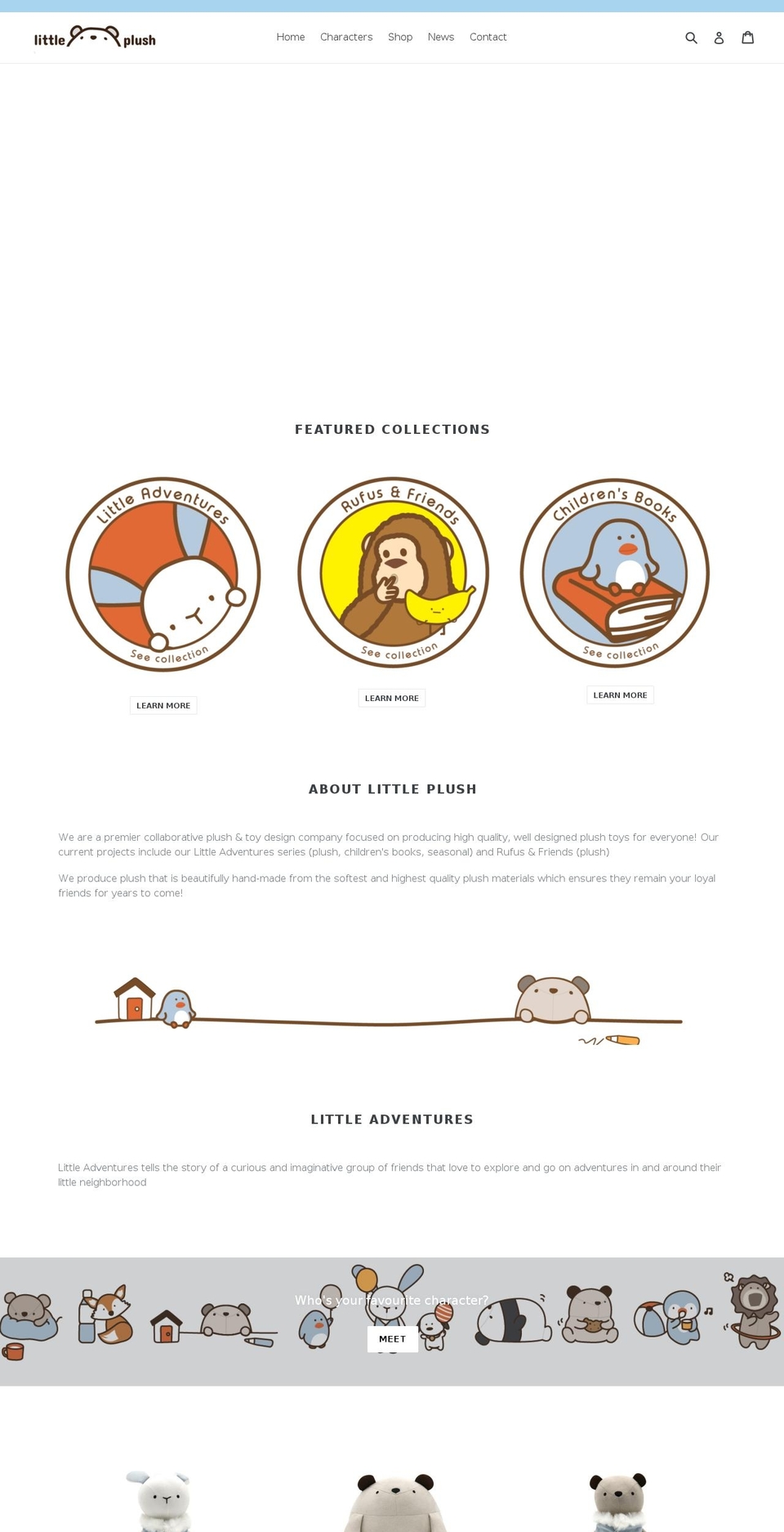 littleplush.com — Shopify storefront screenshot