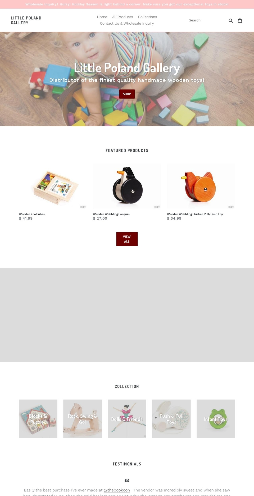 littlepolandgallery.com — Shopify storefront screenshot