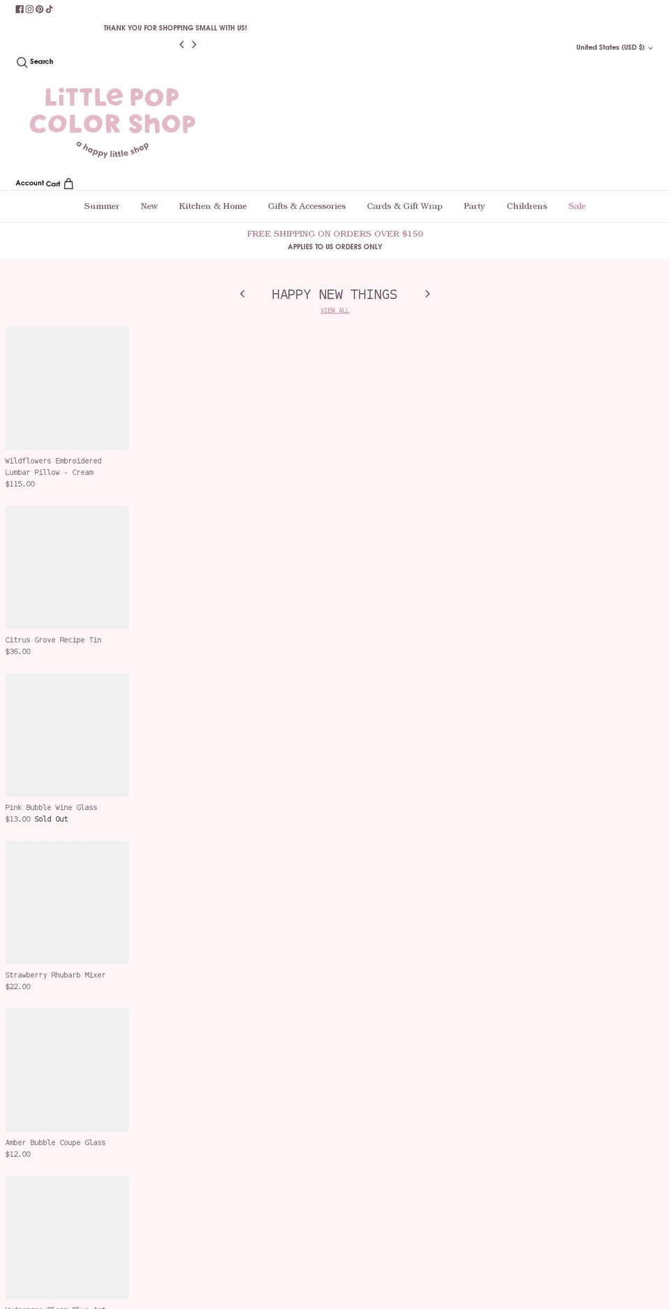 littlepopcolorshop.com shopify website screenshot