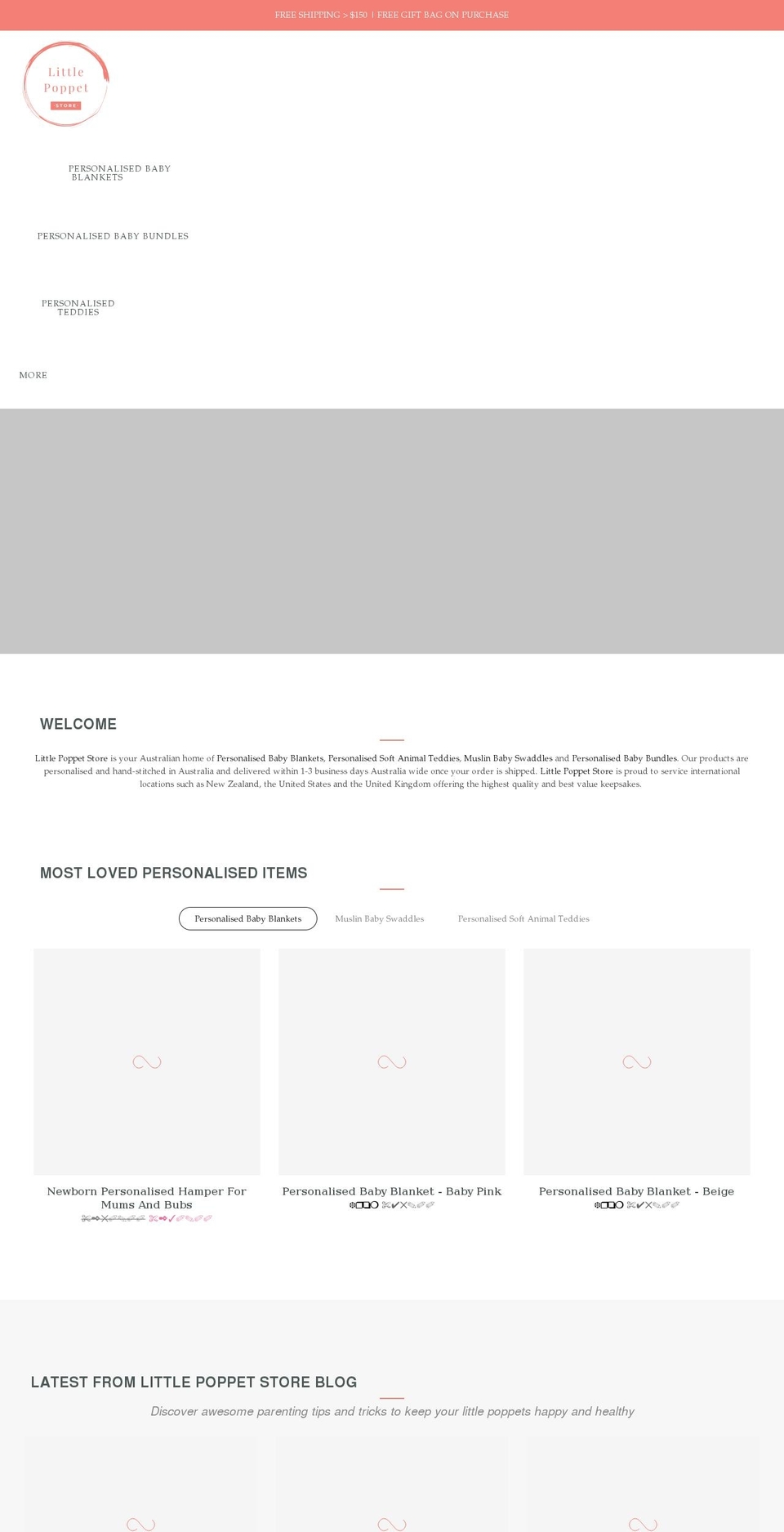 littlepoppetstore.com shopify website screenshot