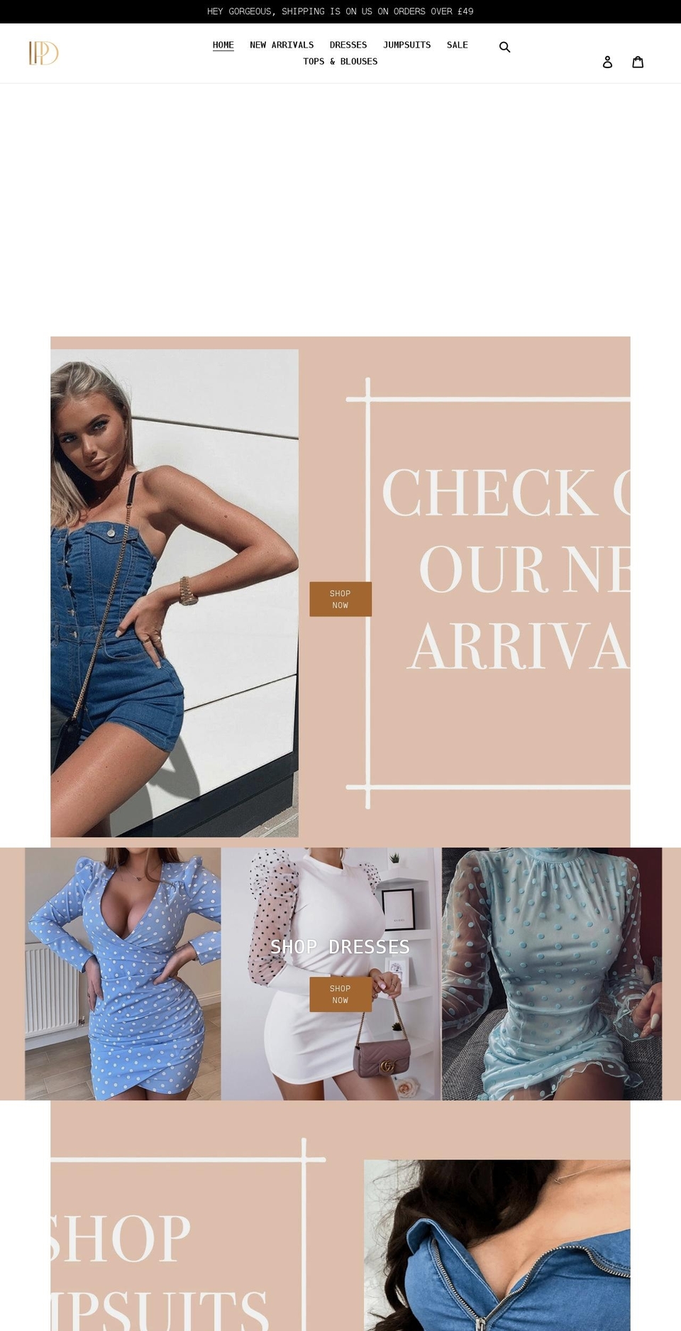 littleposhdress.com shopify website screenshot