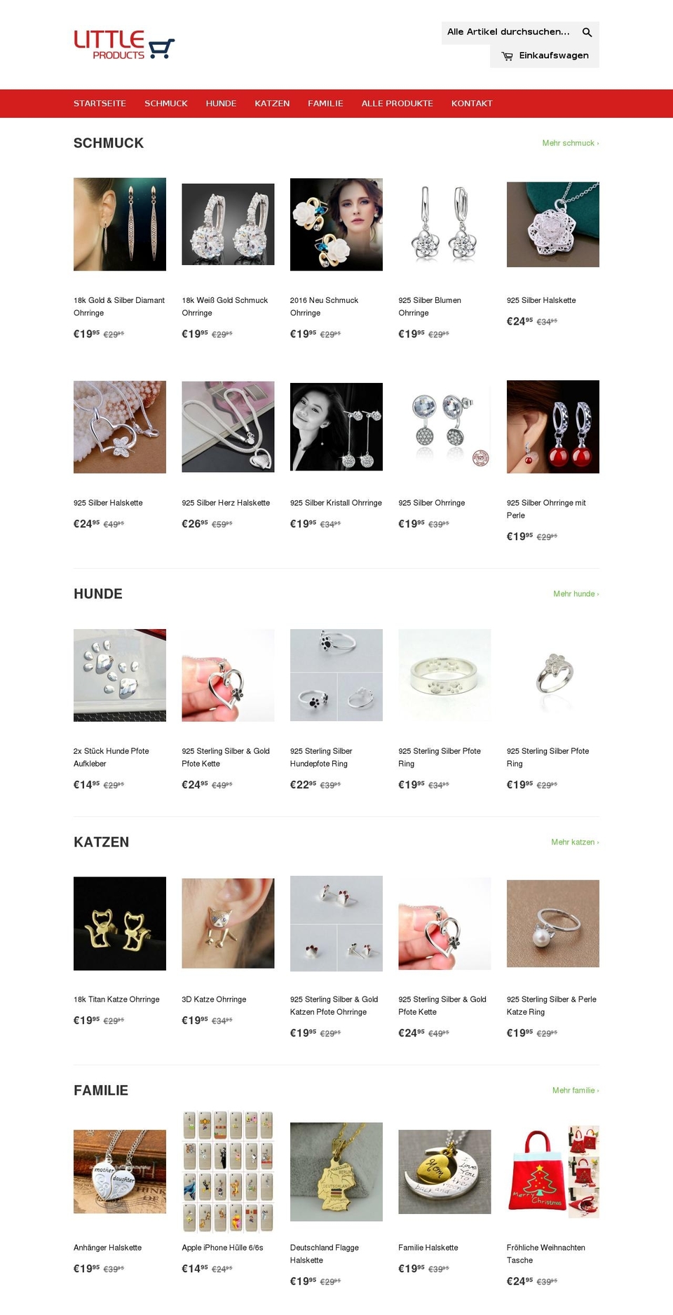 littleproductsshop.com shopify website screenshot