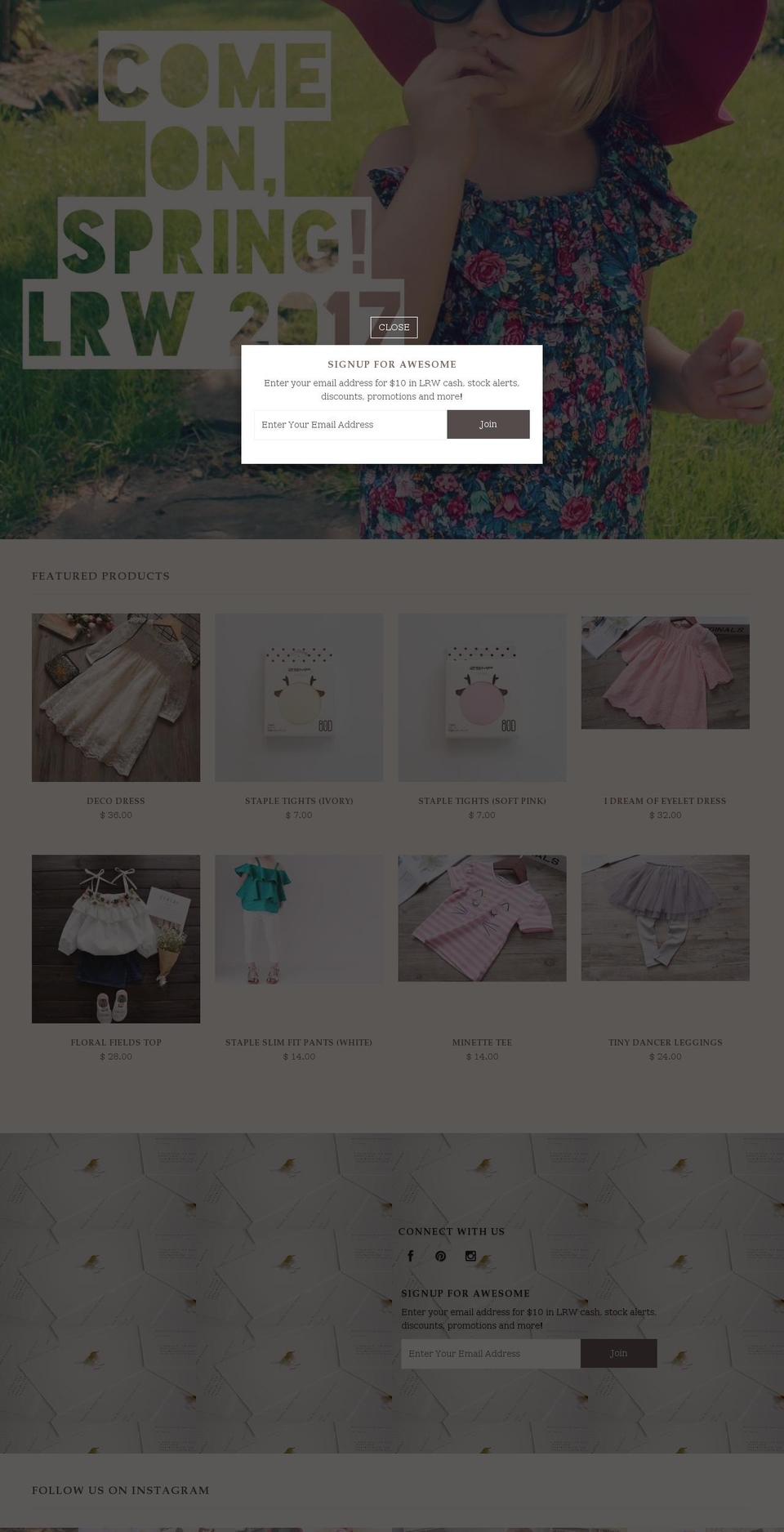 littlerabbitwears.com shopify website screenshot