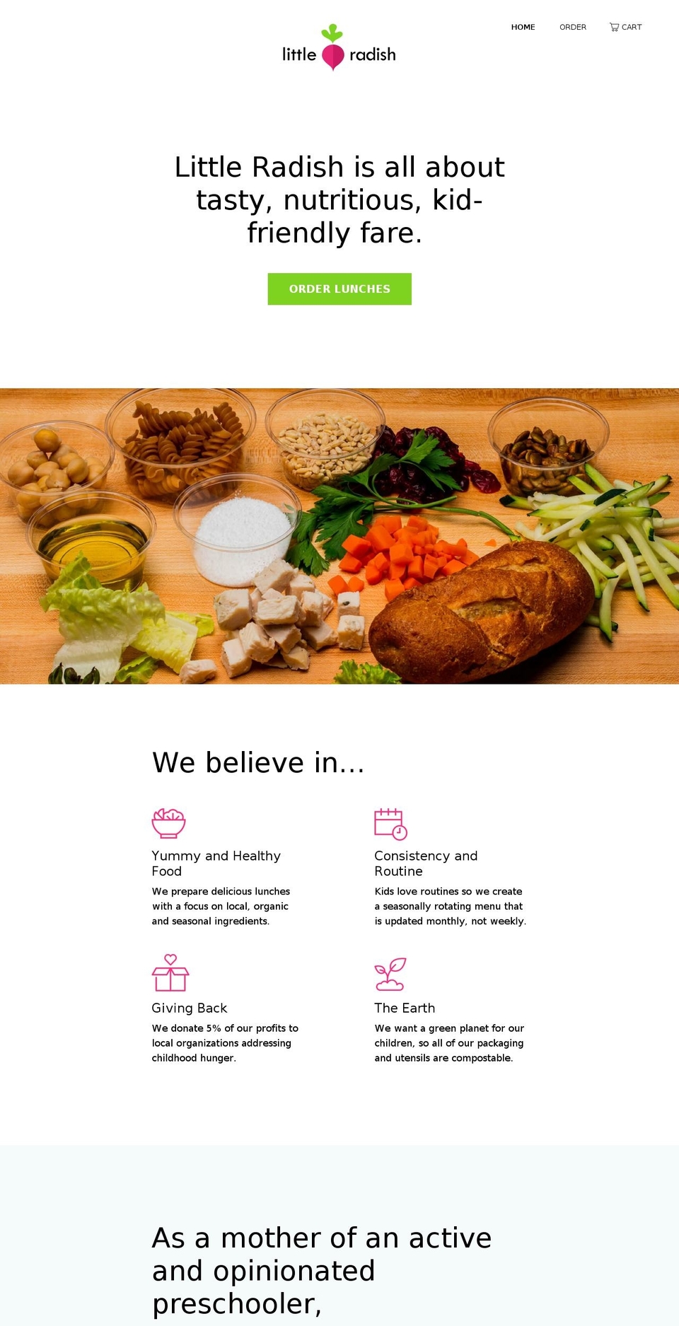 littleradishsf.com shopify website screenshot