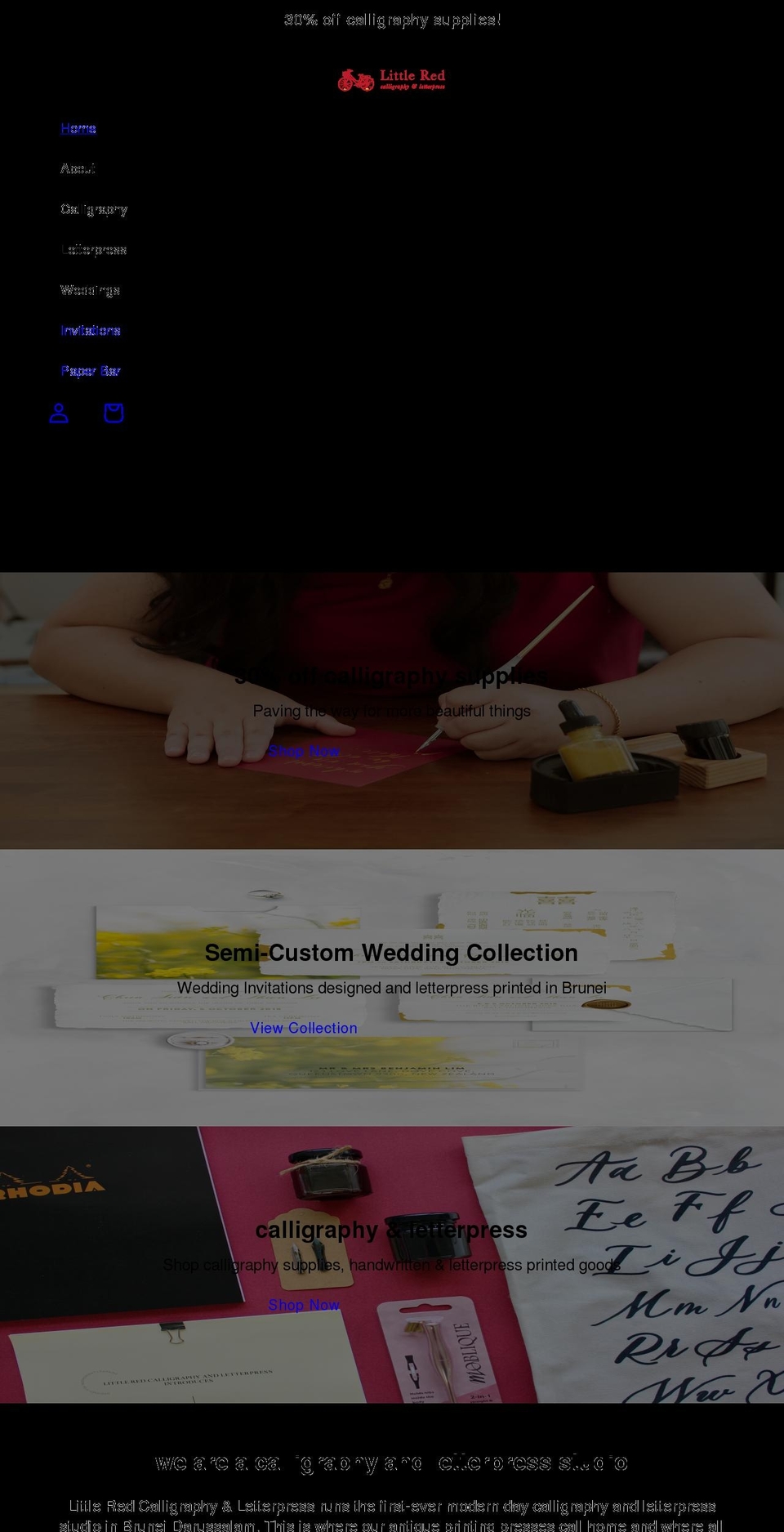 littleredesigns.com shopify website screenshot