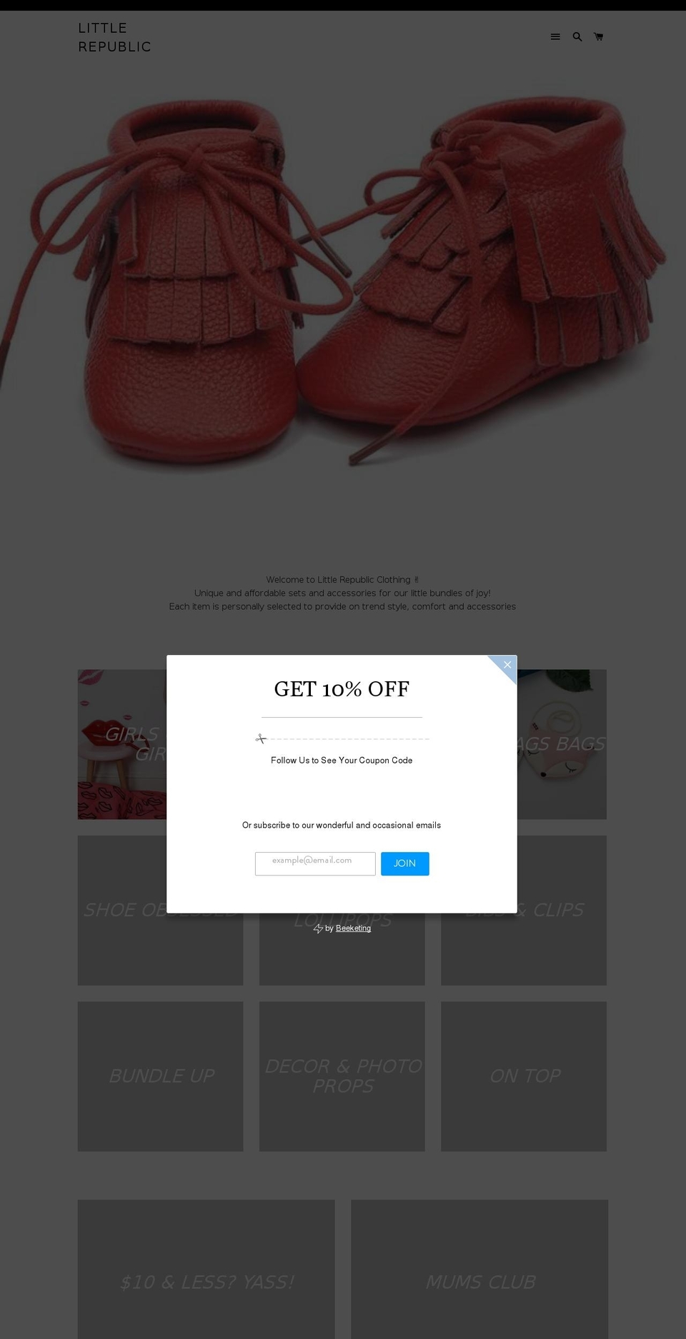 littlerepublicco.com — Shopify storefront screenshot