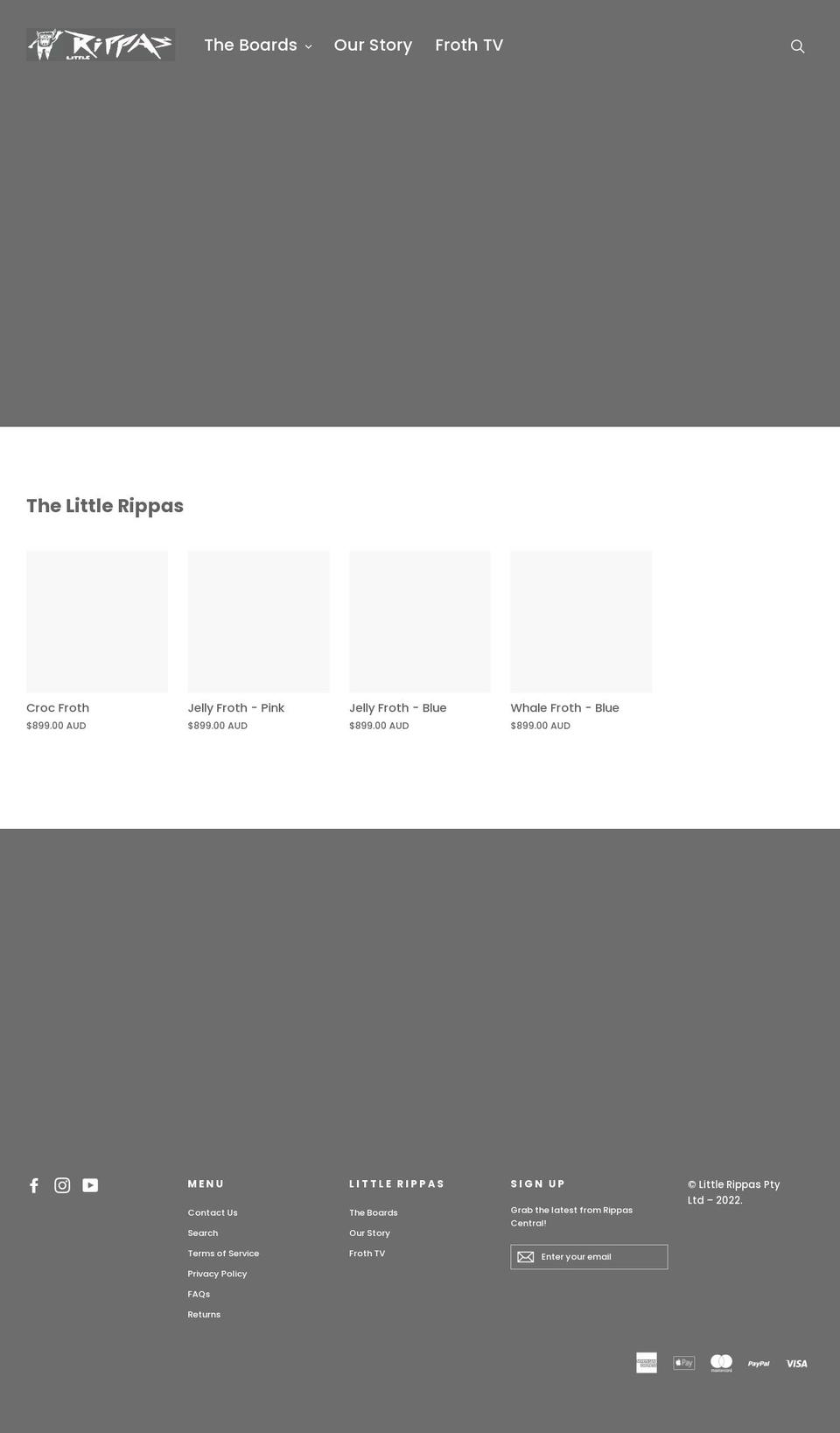 littlerippas.com shopify website screenshot