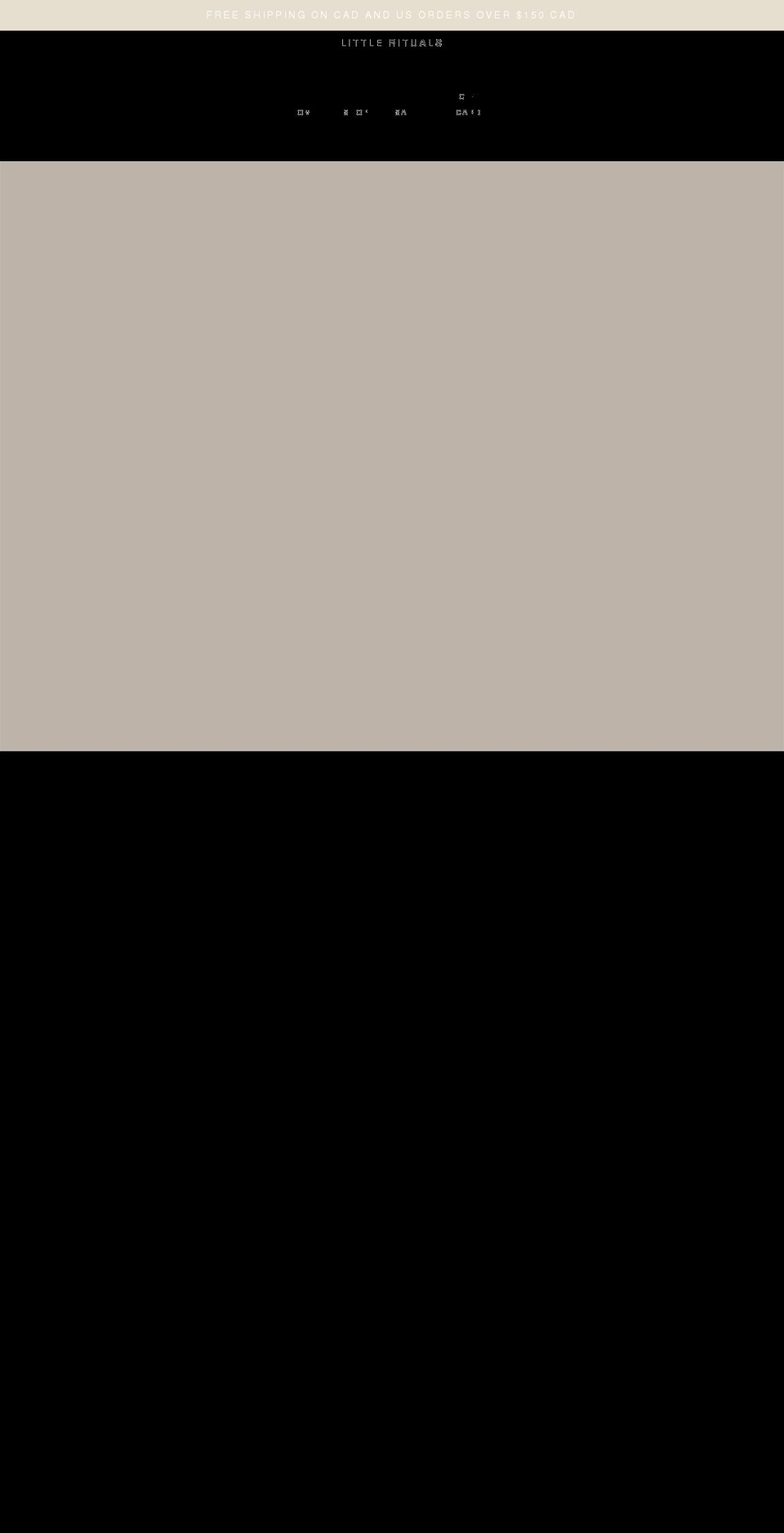 littleritualsboutique.com shopify website screenshot