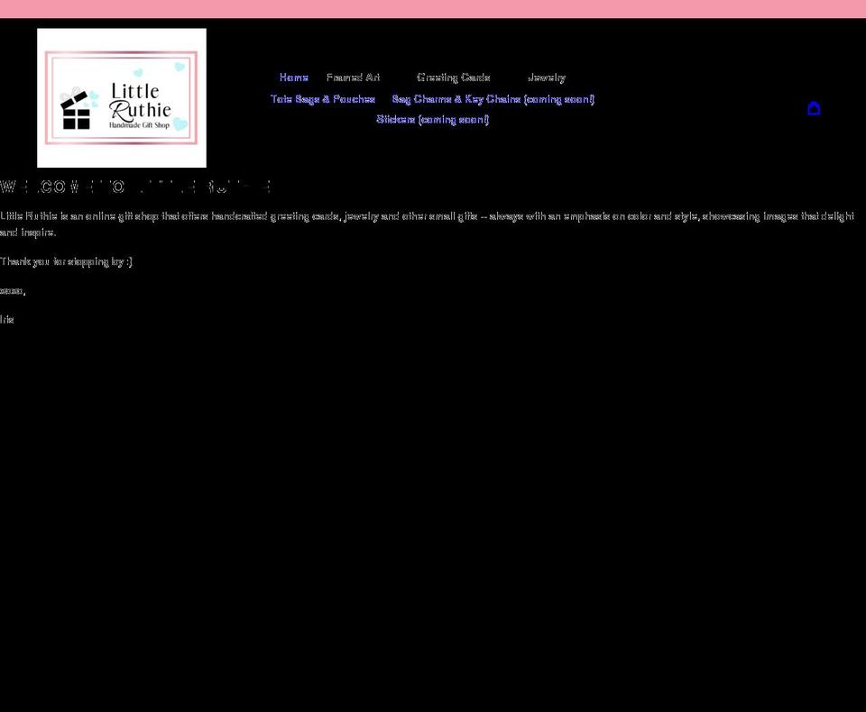 littleruthie.com shopify website screenshot