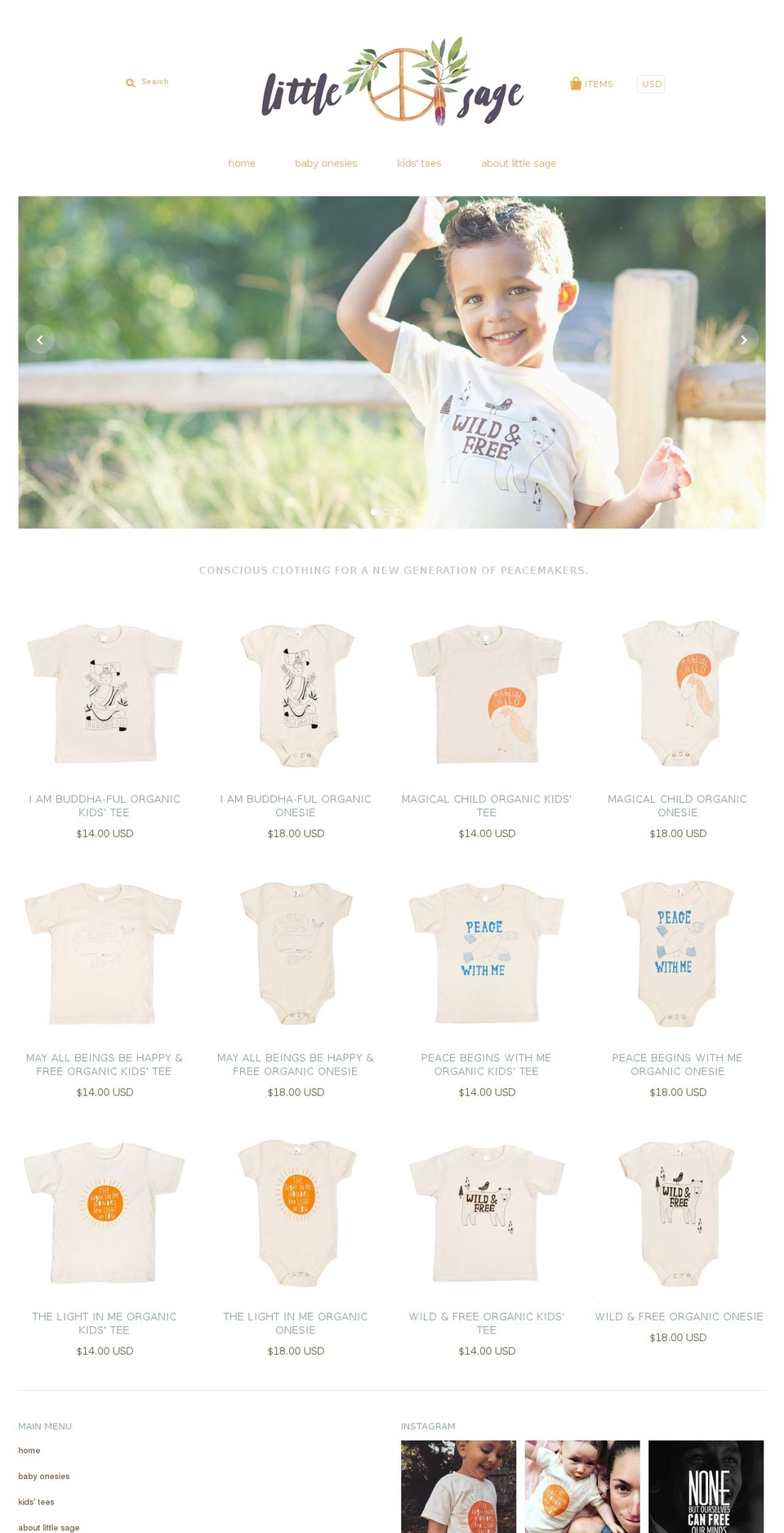 littlesage.net shopify website screenshot