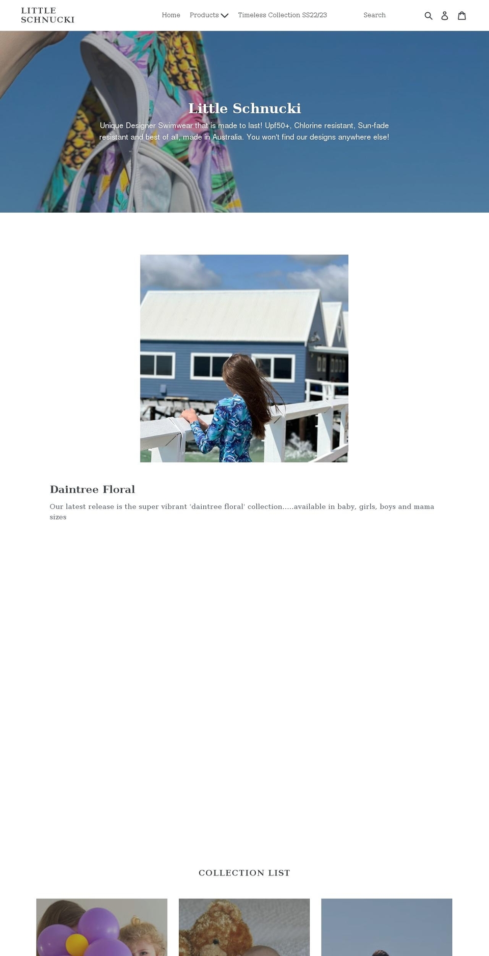 littleschnucki.com.au shopify website screenshot
