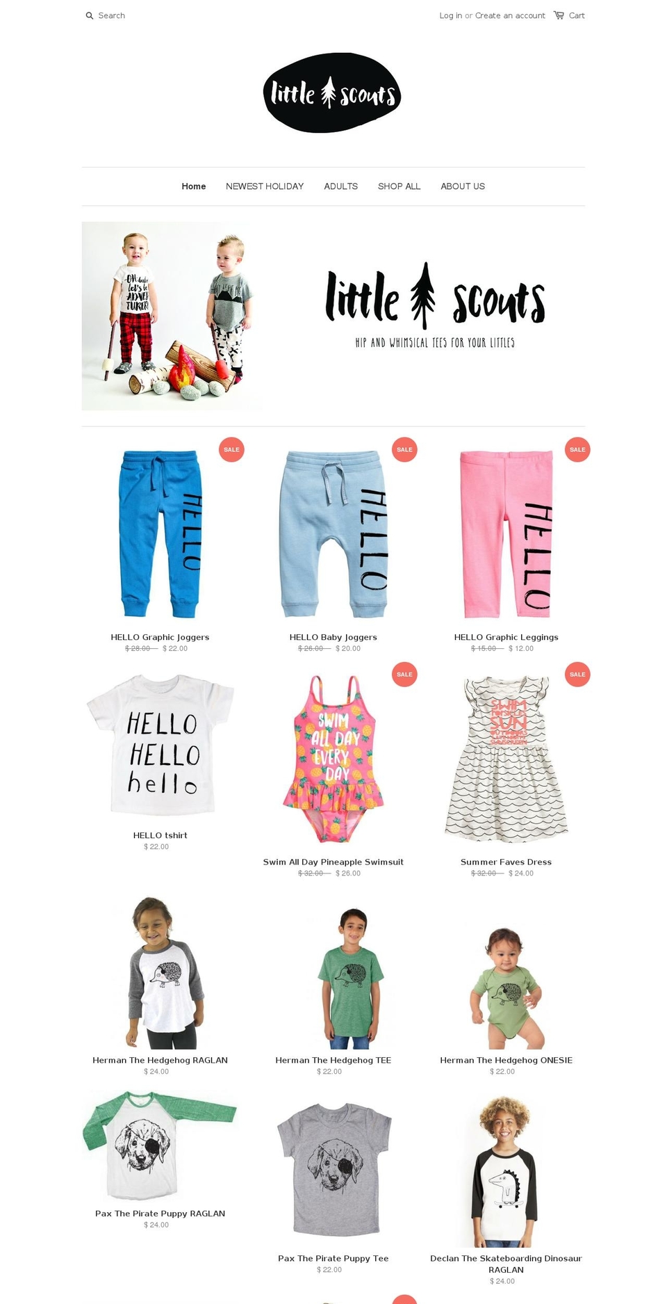 littlescoutsco.com shopify website screenshot