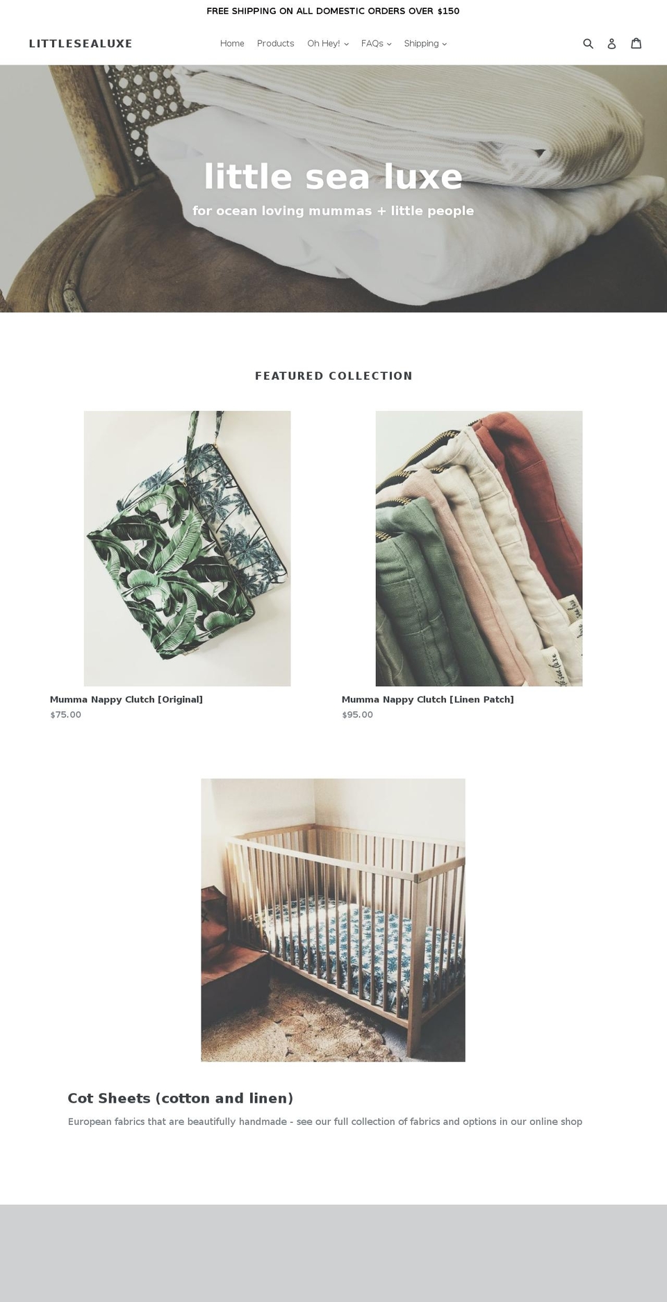 littlesealuxe.com — Shopify storefront screenshot