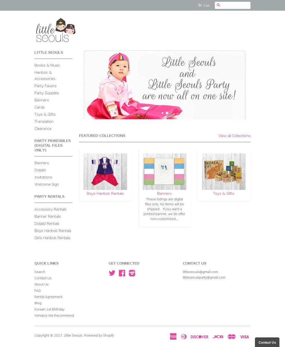 Copy of Classic Shopify theme site example littleseouls.com