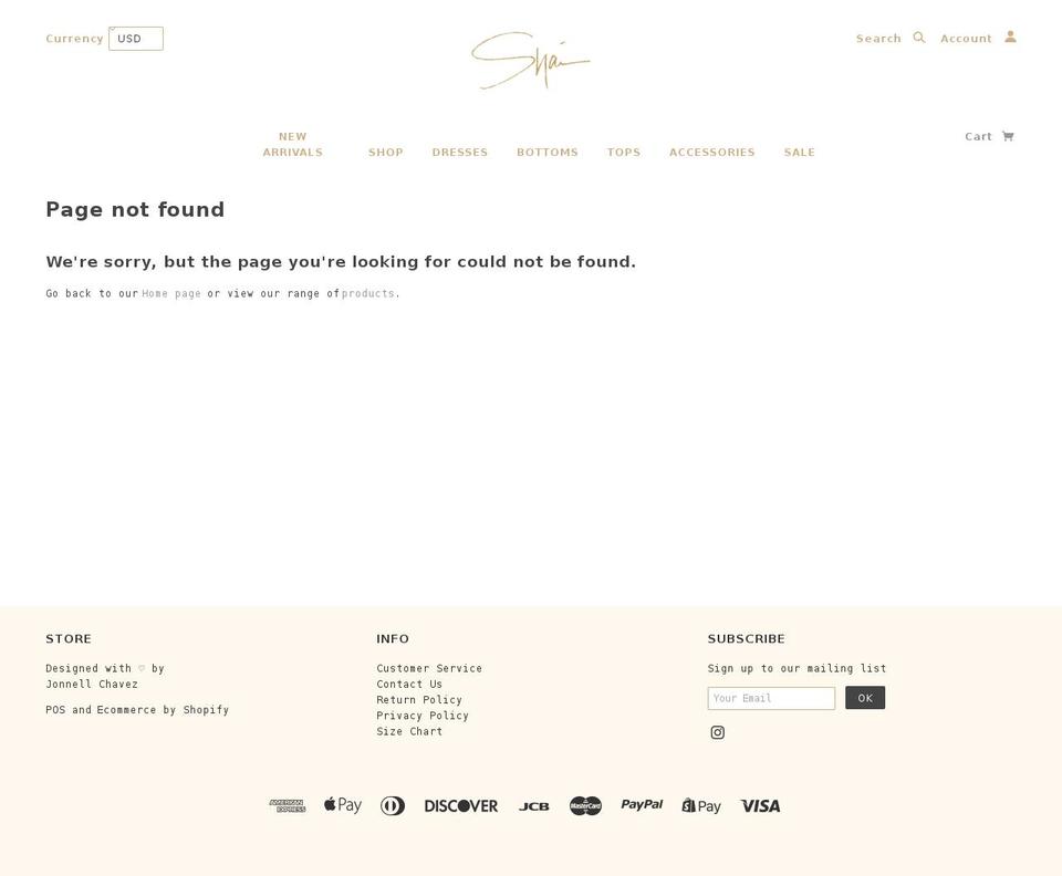 littleshai.com — Shopify storefront screenshot