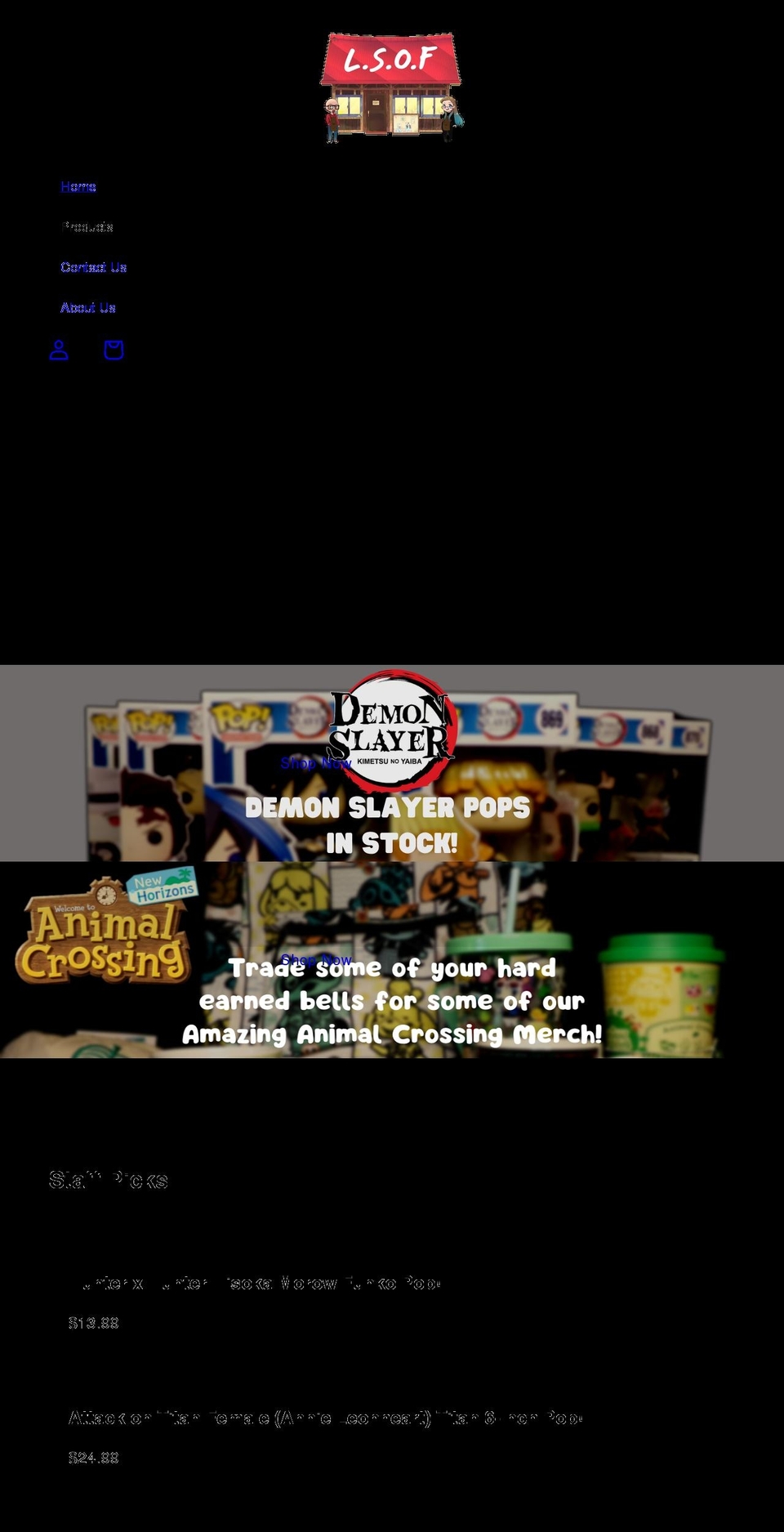 littleshopoffandom.com shopify website screenshot