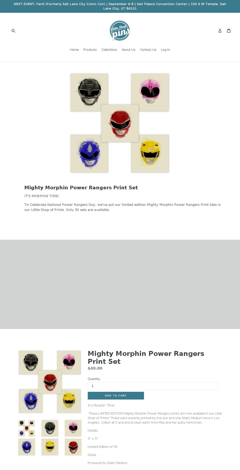 littleshopofpins.com — Shopify storefront screenshot