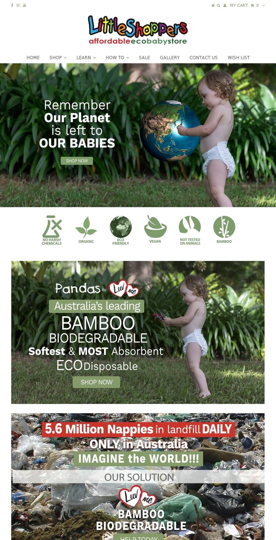littleshoppers.net.au shopify website screenshot